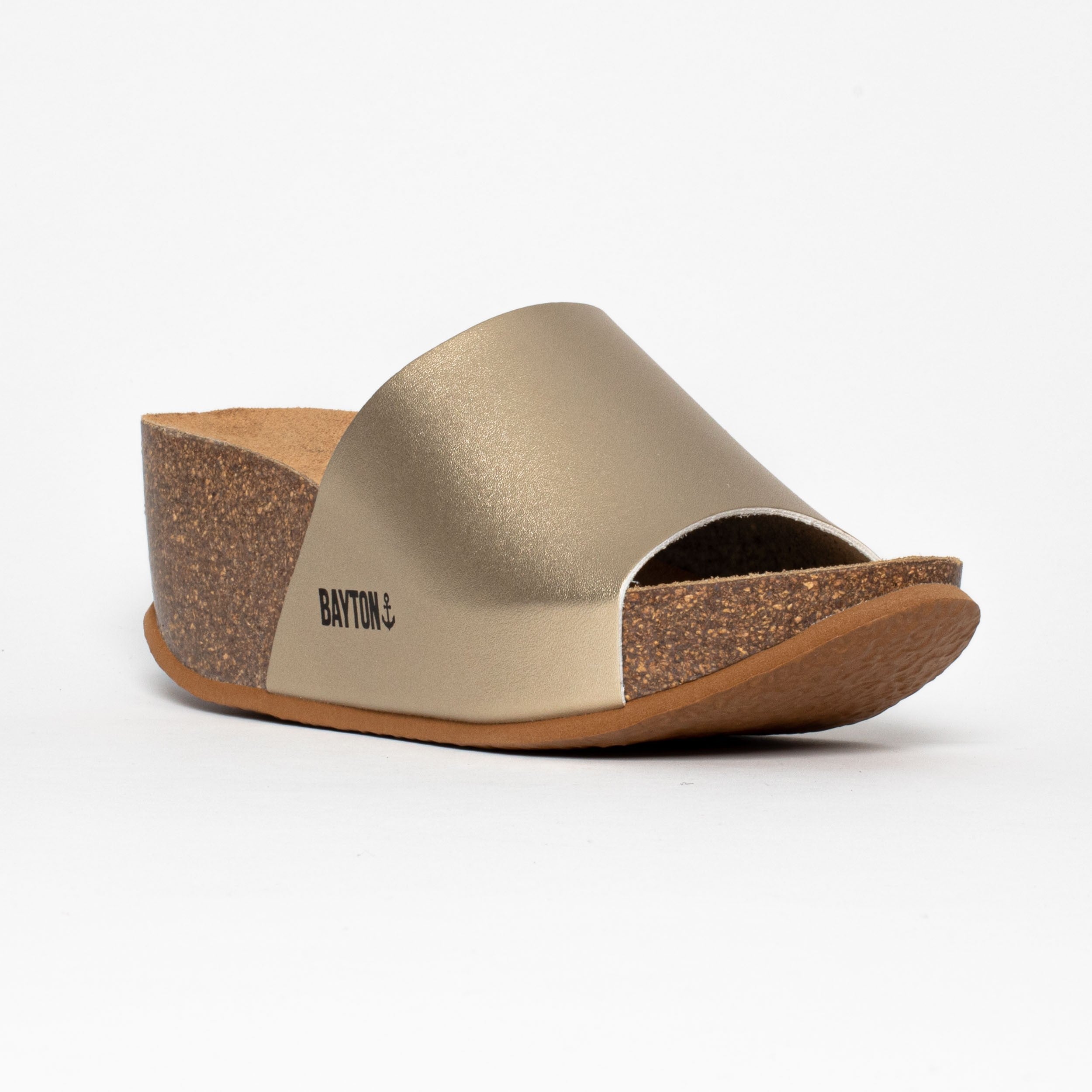 Fuerte Gold Wedge and Semi-Wedge Sandals