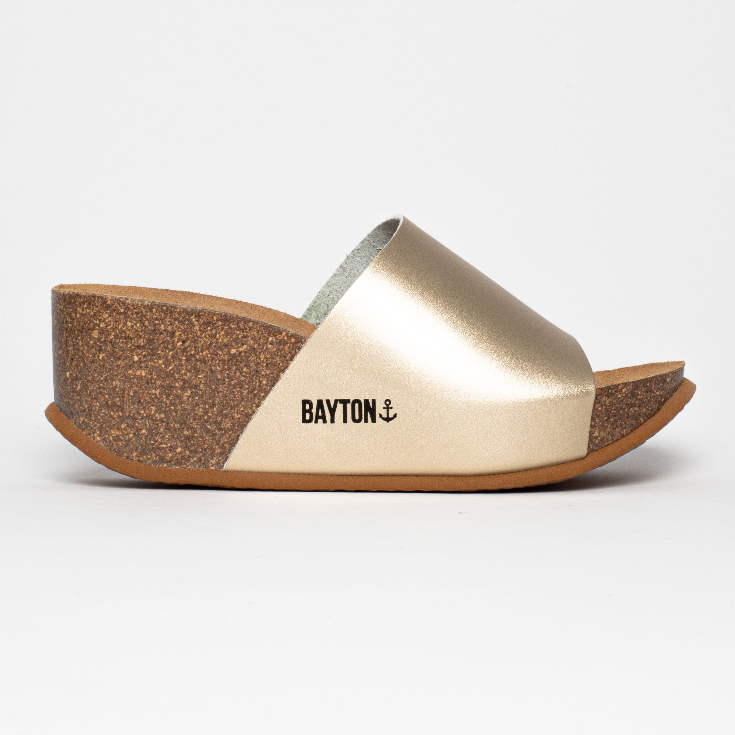 Fuerte Gold Wedge and Semi-Wedge Sandals