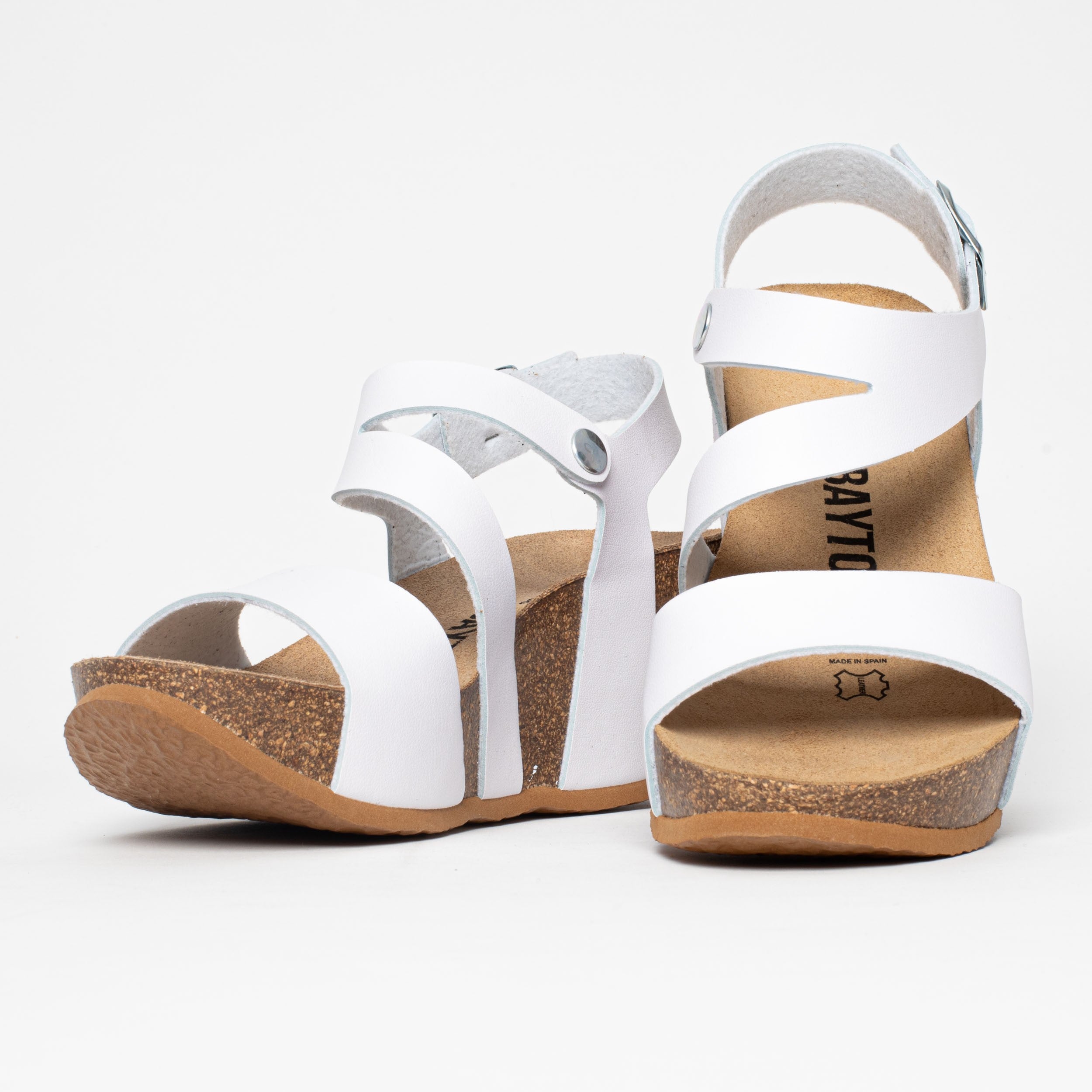 Ibiza White Wedge and Semi-Wedge Sandals