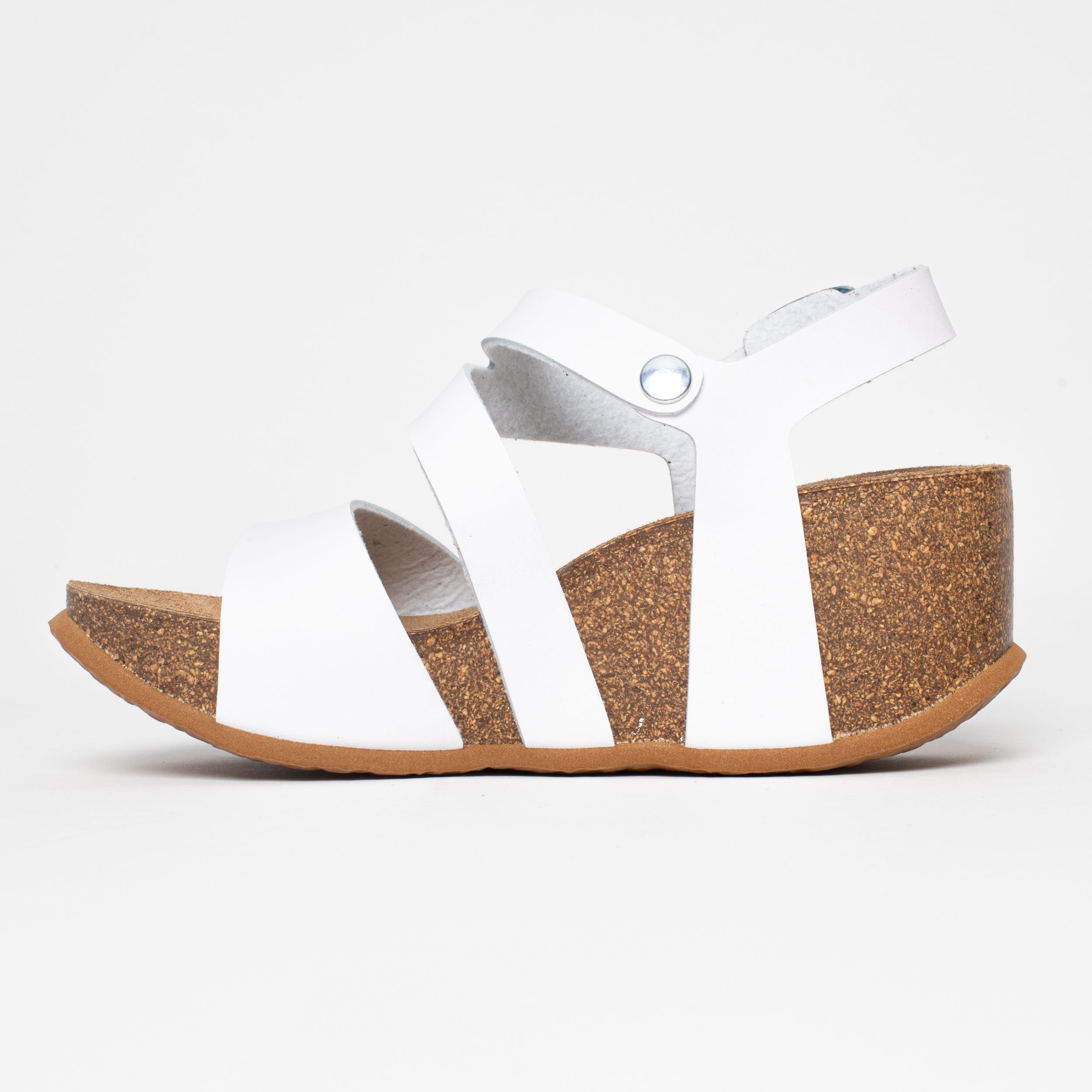 Ibiza White Wedge and Semi-Wedge Sandals