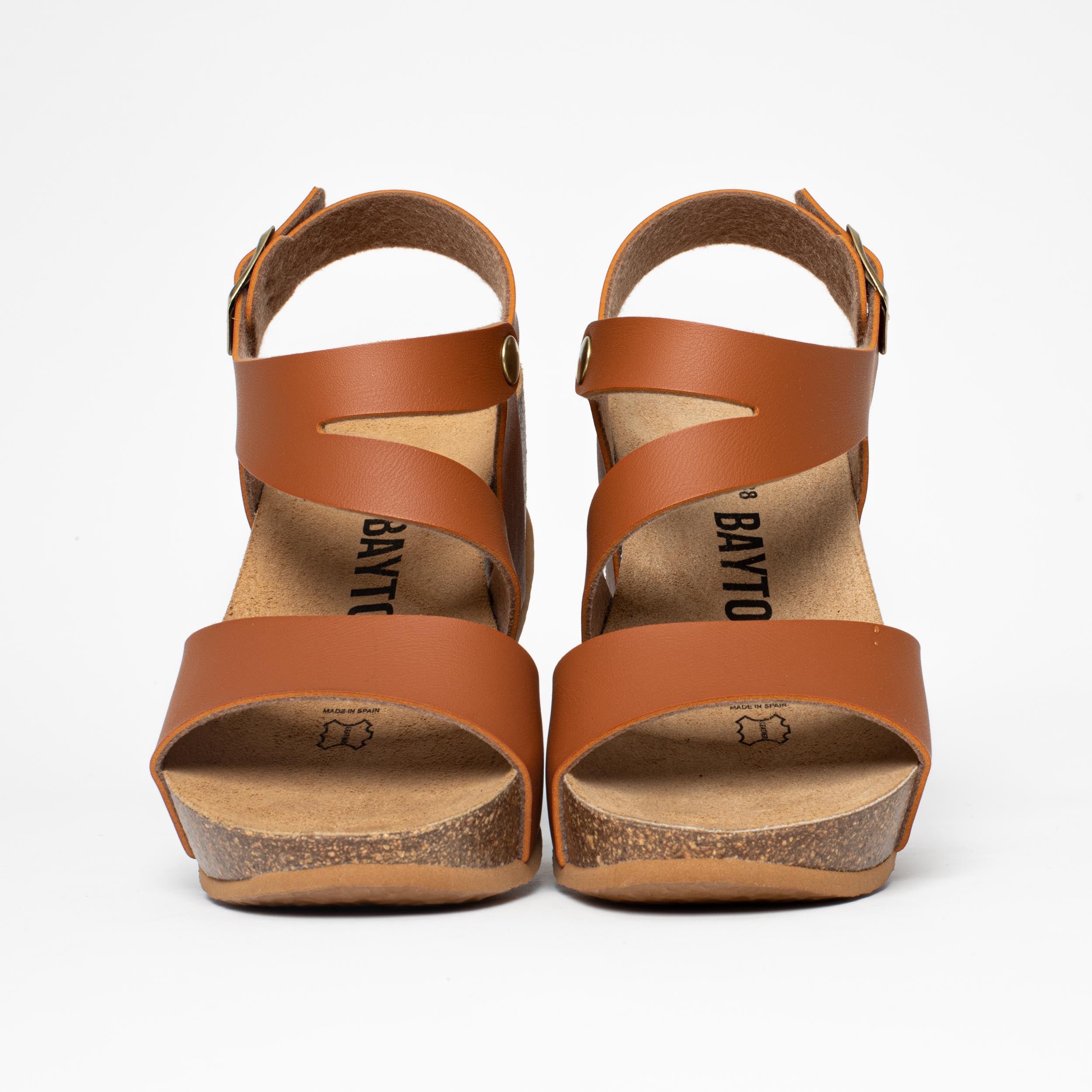 Ibiza Camel Wedge and Semi-Wedge Sandals