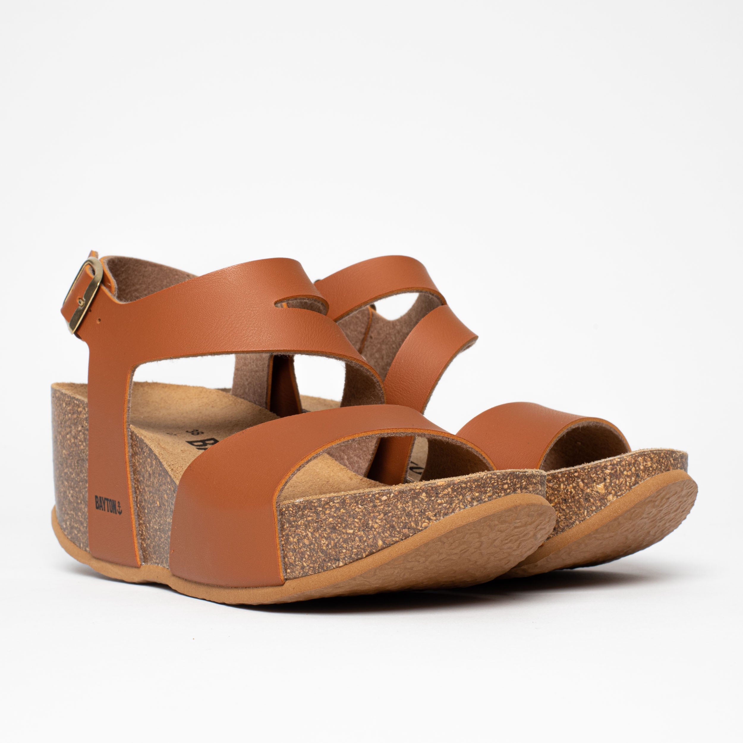 Ibiza Camel Wedge and Semi-Wedge Sandals