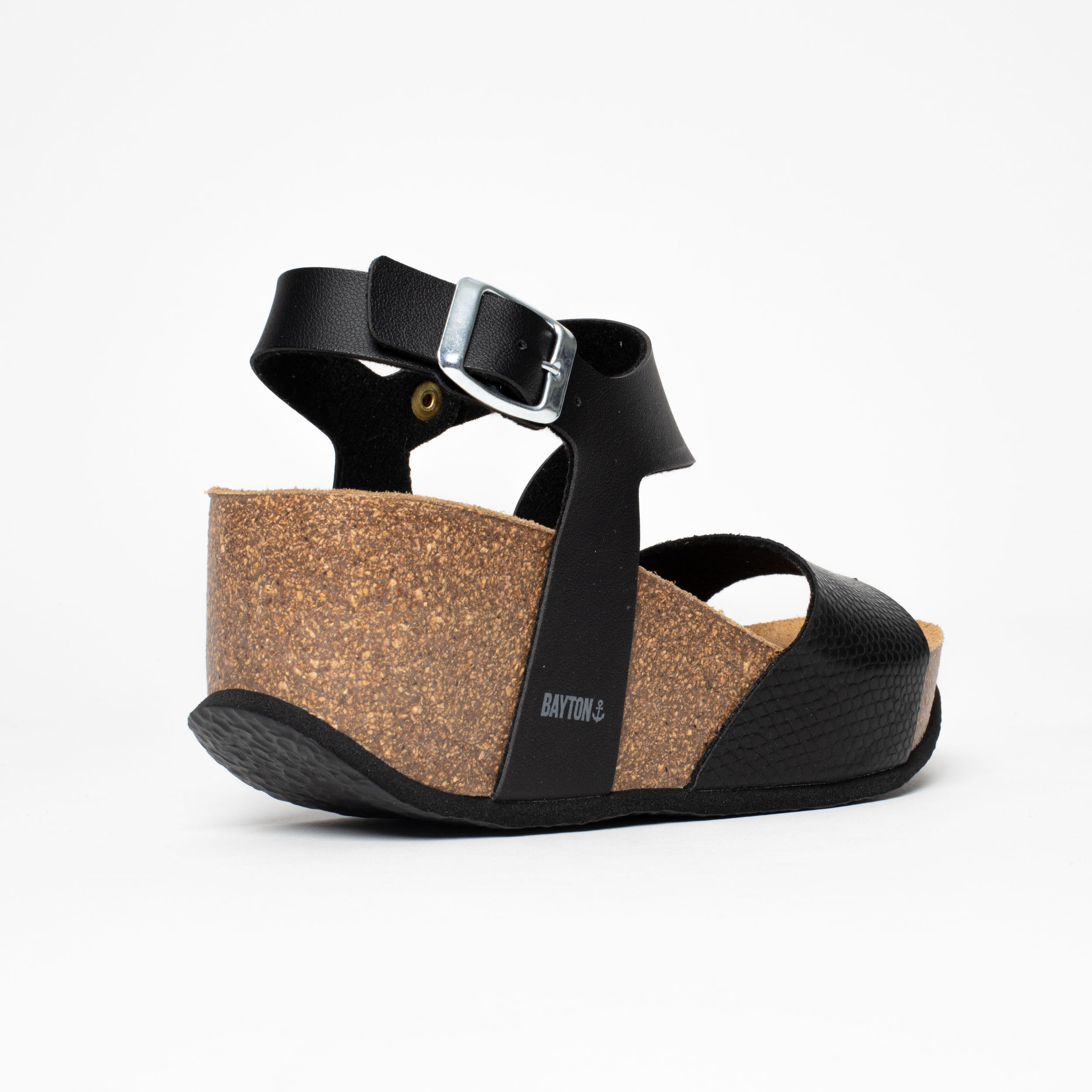 Ibiza Black Wedge and Semi-Wedge Sandals