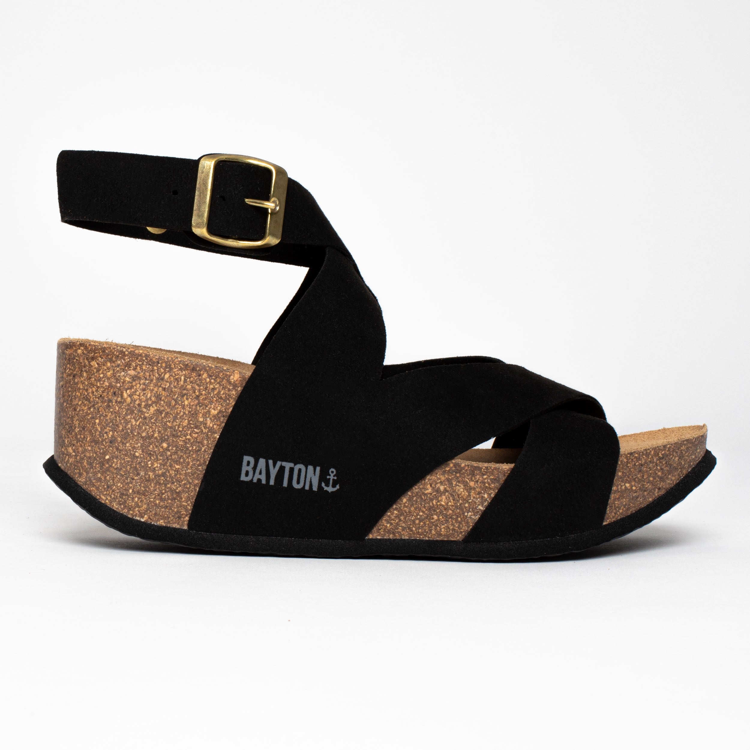 Murcia Black Wedge and Semi-Wedge Sandals