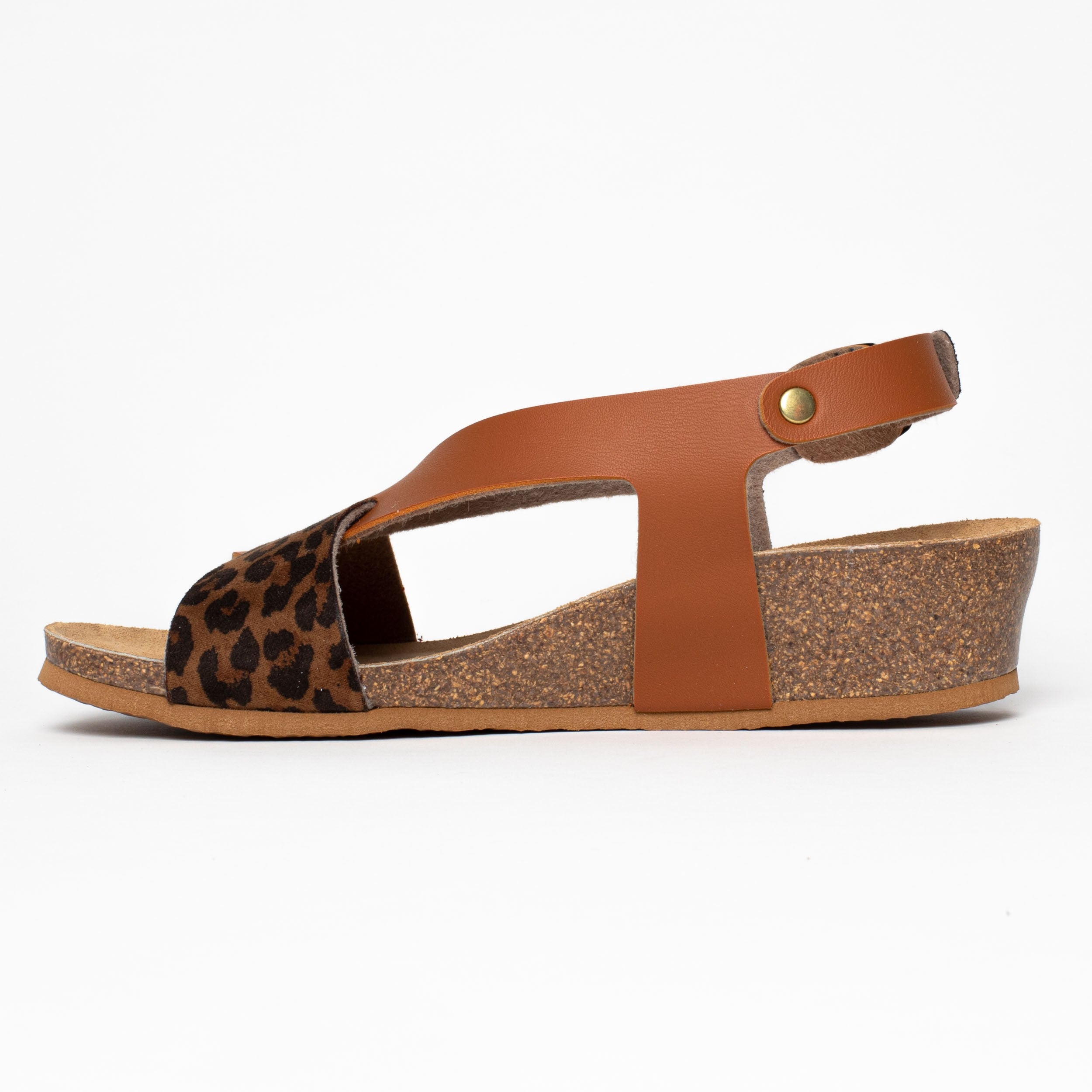 Salamanca Camel Wedge and Semi-Wedge Sandals