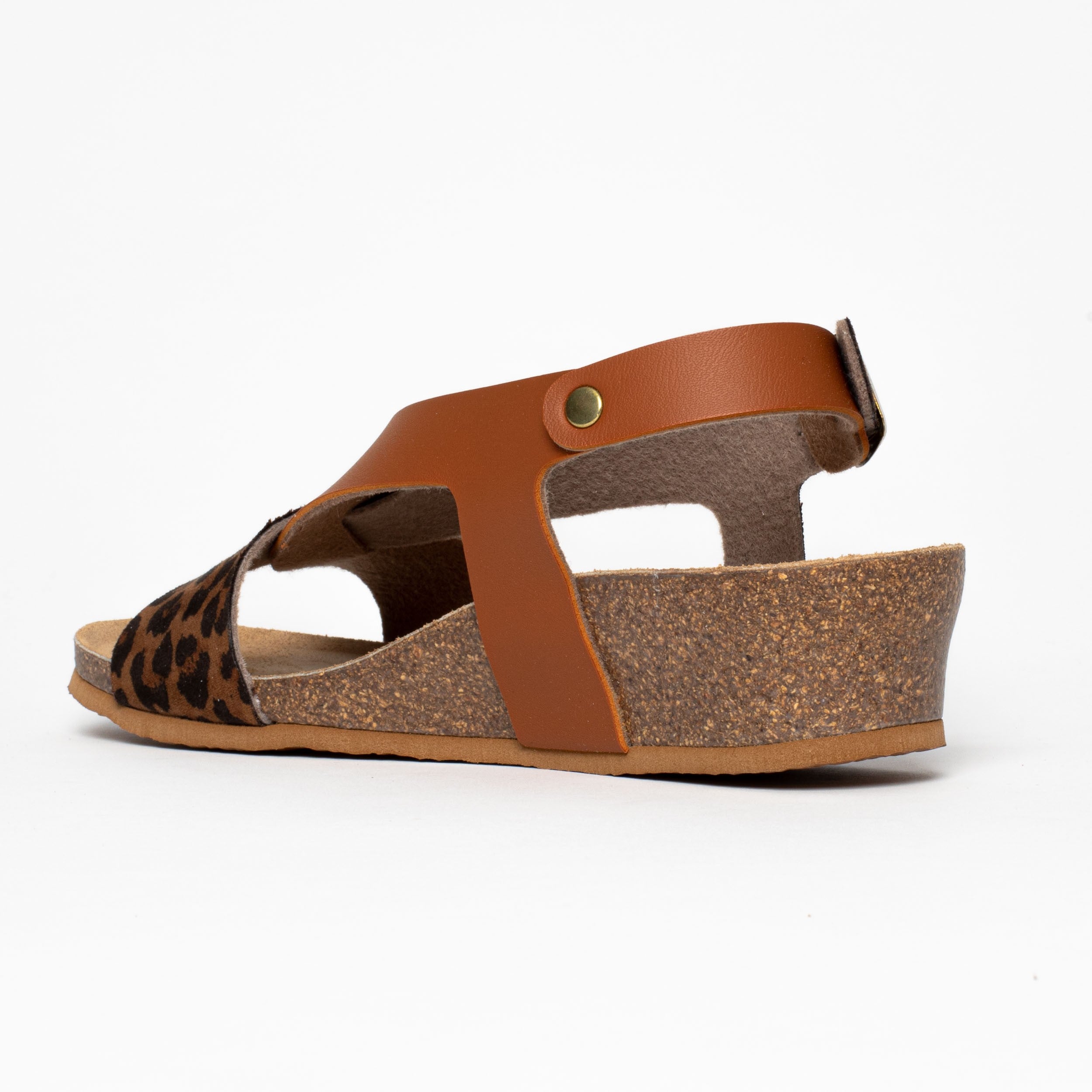 Salamanca Camel Wedge and Semi-Wedge Sandals