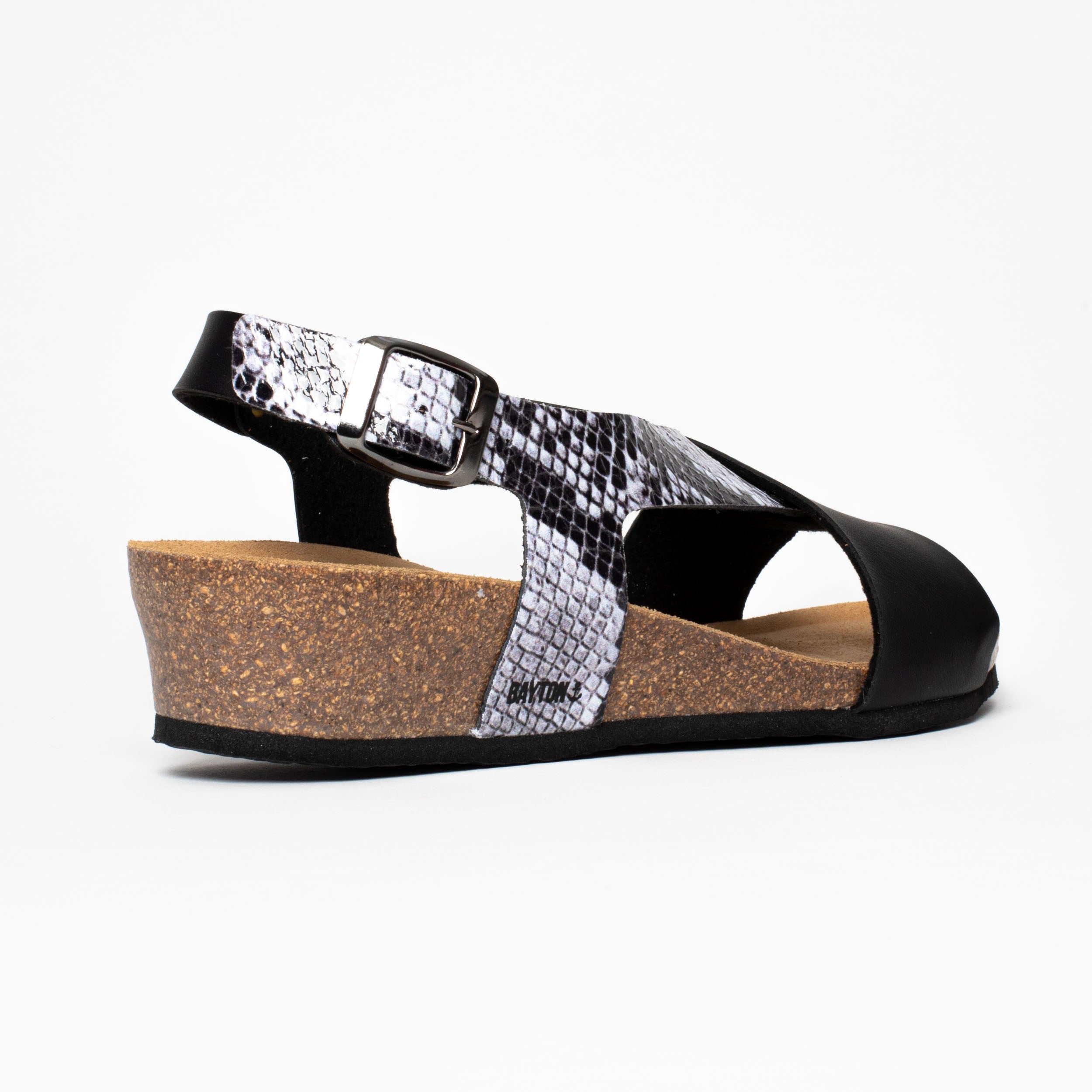 Salamanca Black Wedge and Semi-Wedge Sandals