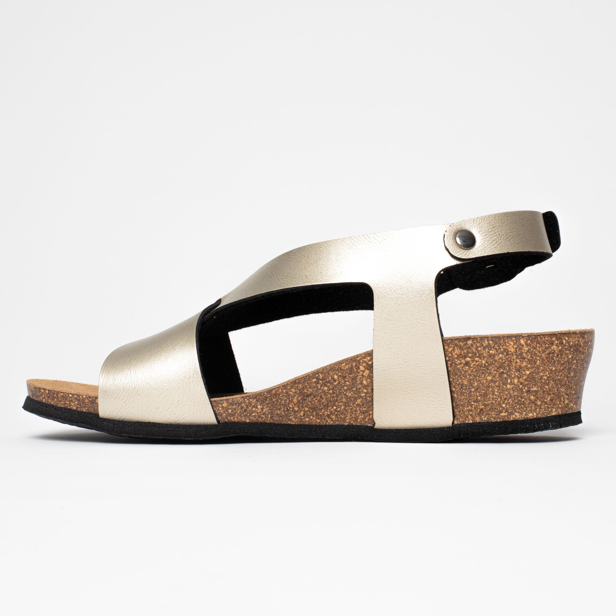 Salamanca Gold Wedge and Semi-Wedge Sandals