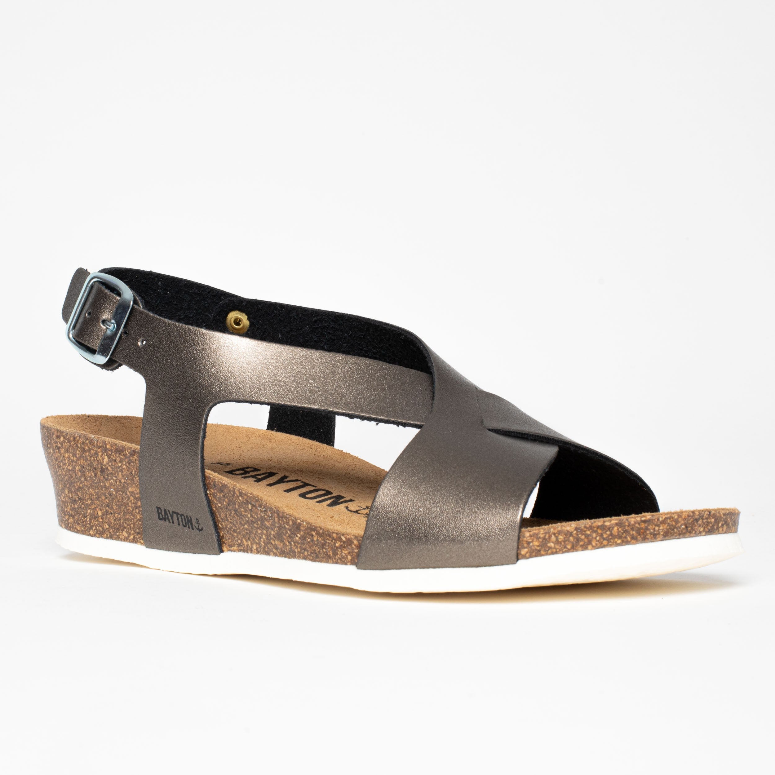 Salamanca Anthracite Wedge and Semi-Wedge Sandals