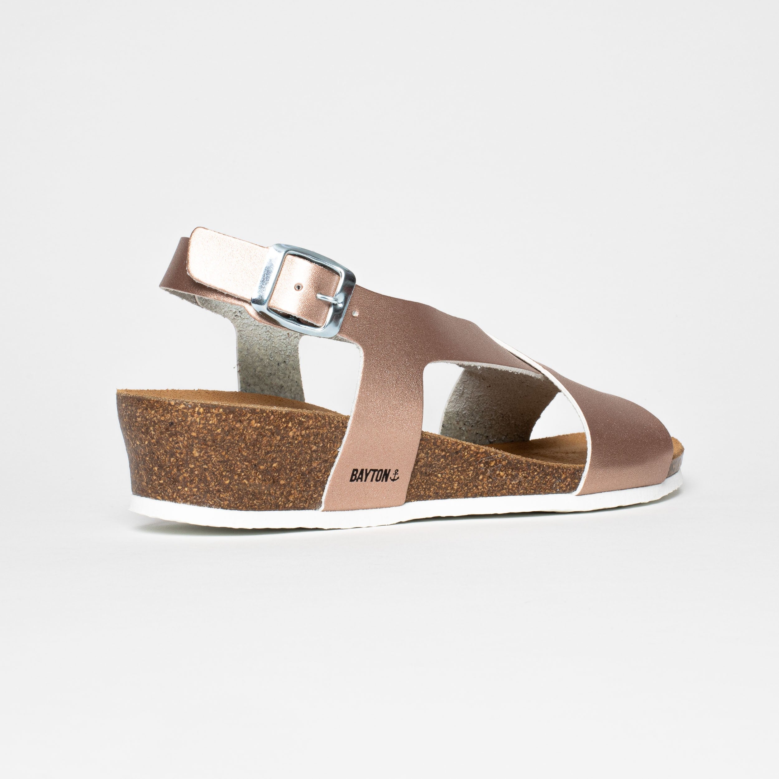 Salamanca Rose Gold Wedge and Semi-Wedge Sandals