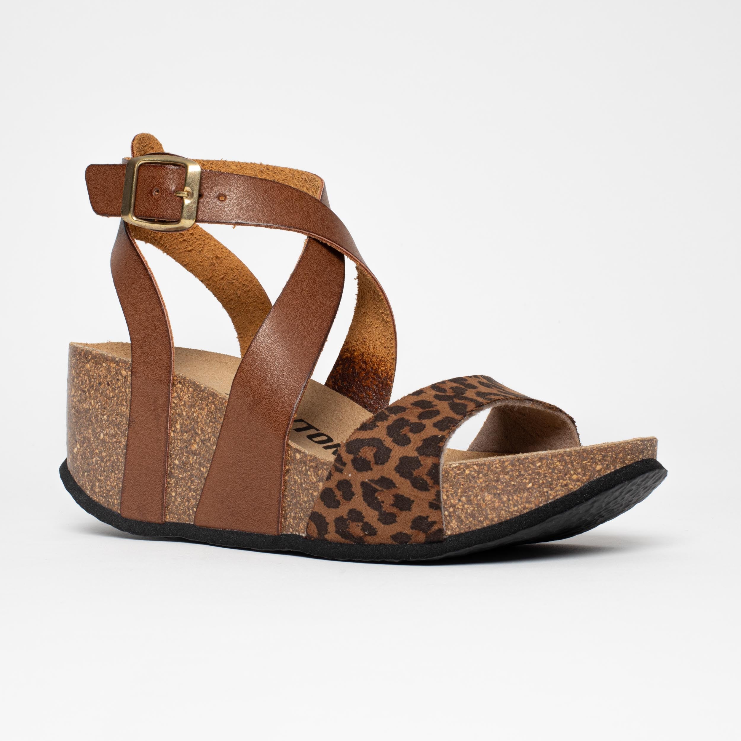 Pampelune Leopard Wedge and Semi-Wedge Sandals