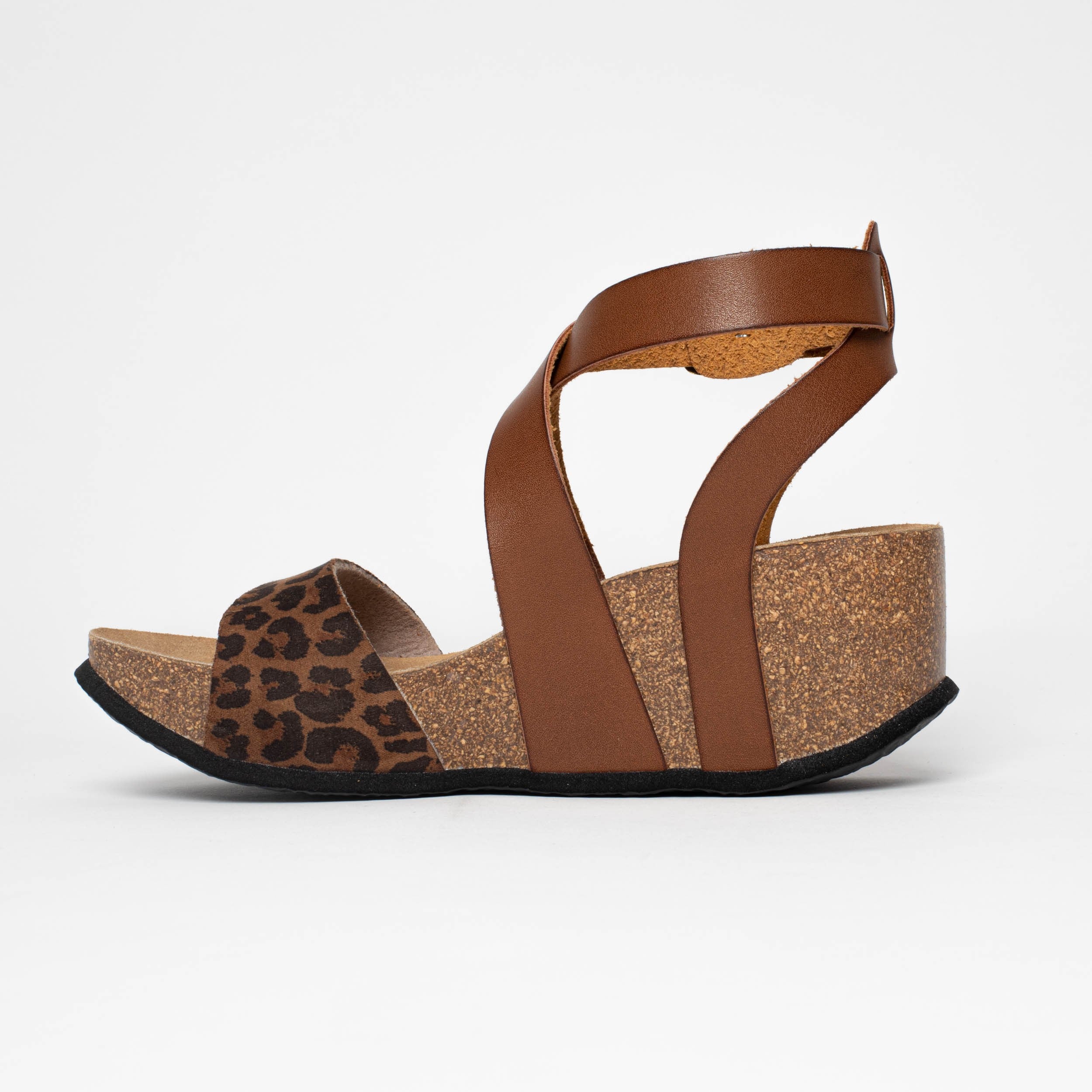 Pampelune Leopard Wedge and Semi-Wedge Sandals