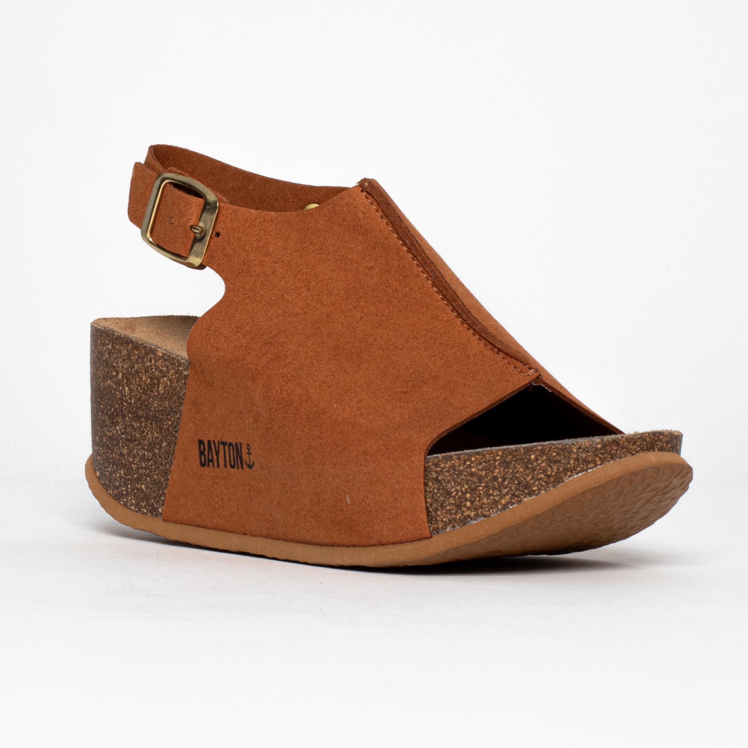 Cruz Tan Wedge and Semi-Wedge Sandals