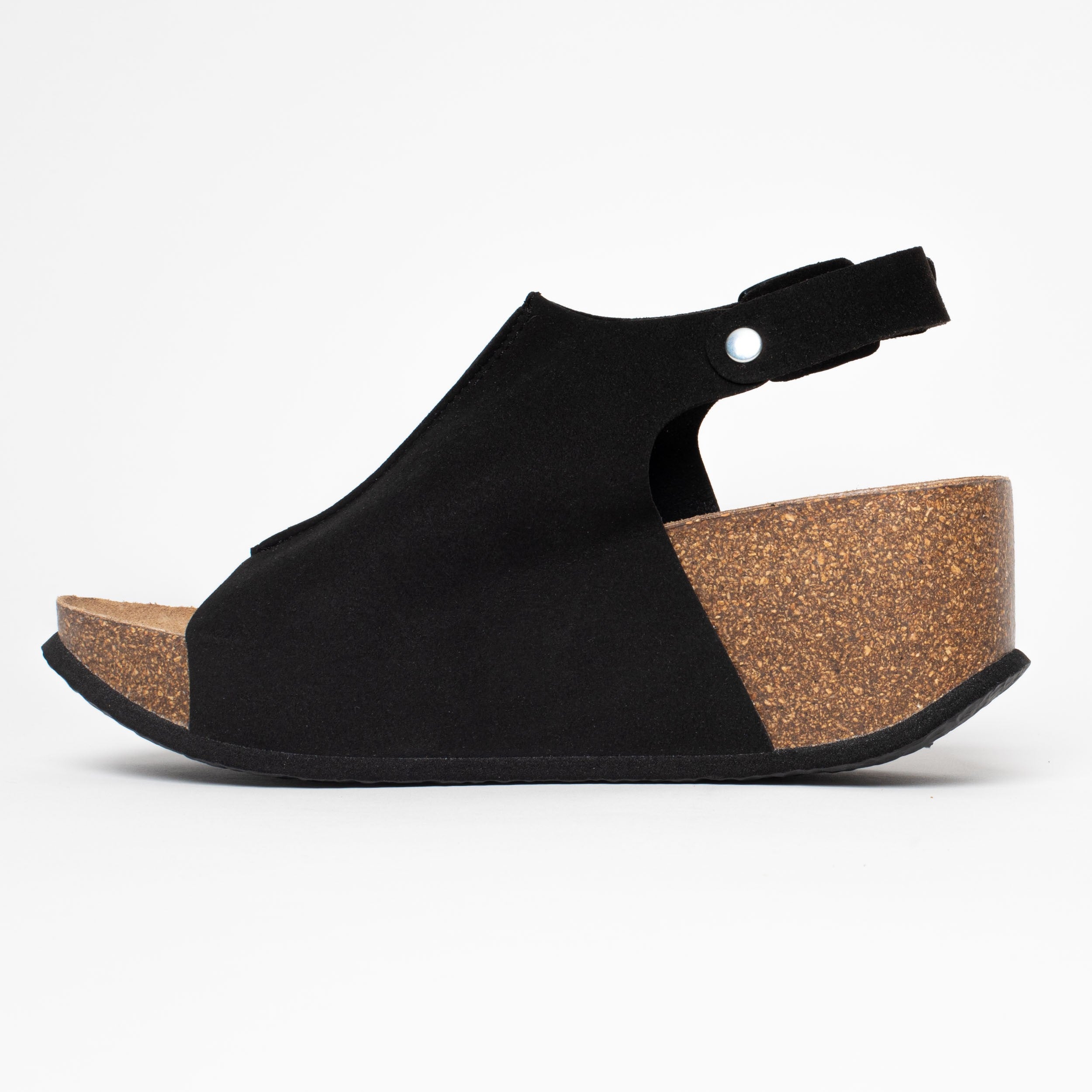 Cruz Black Wedge and Semi-Wedge Sandals