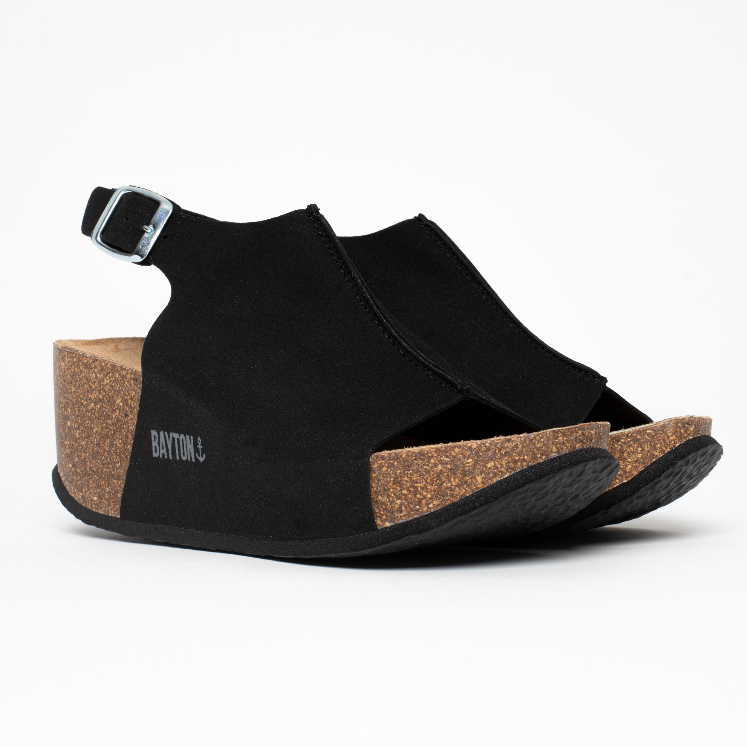 Cruz Black Wedge and Semi-Wedge Sandals