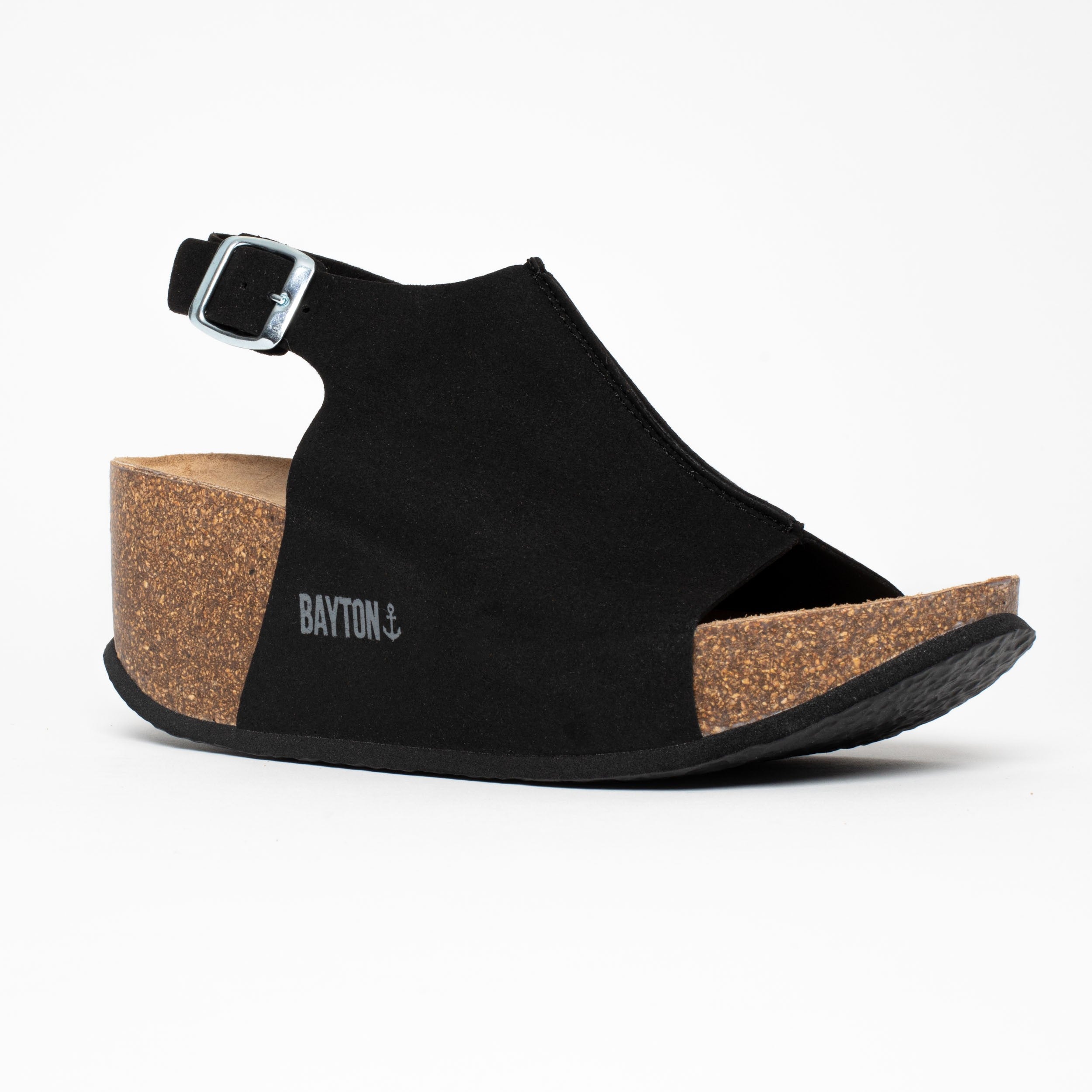 Cruz Black Wedge and Semi-Wedge Sandals