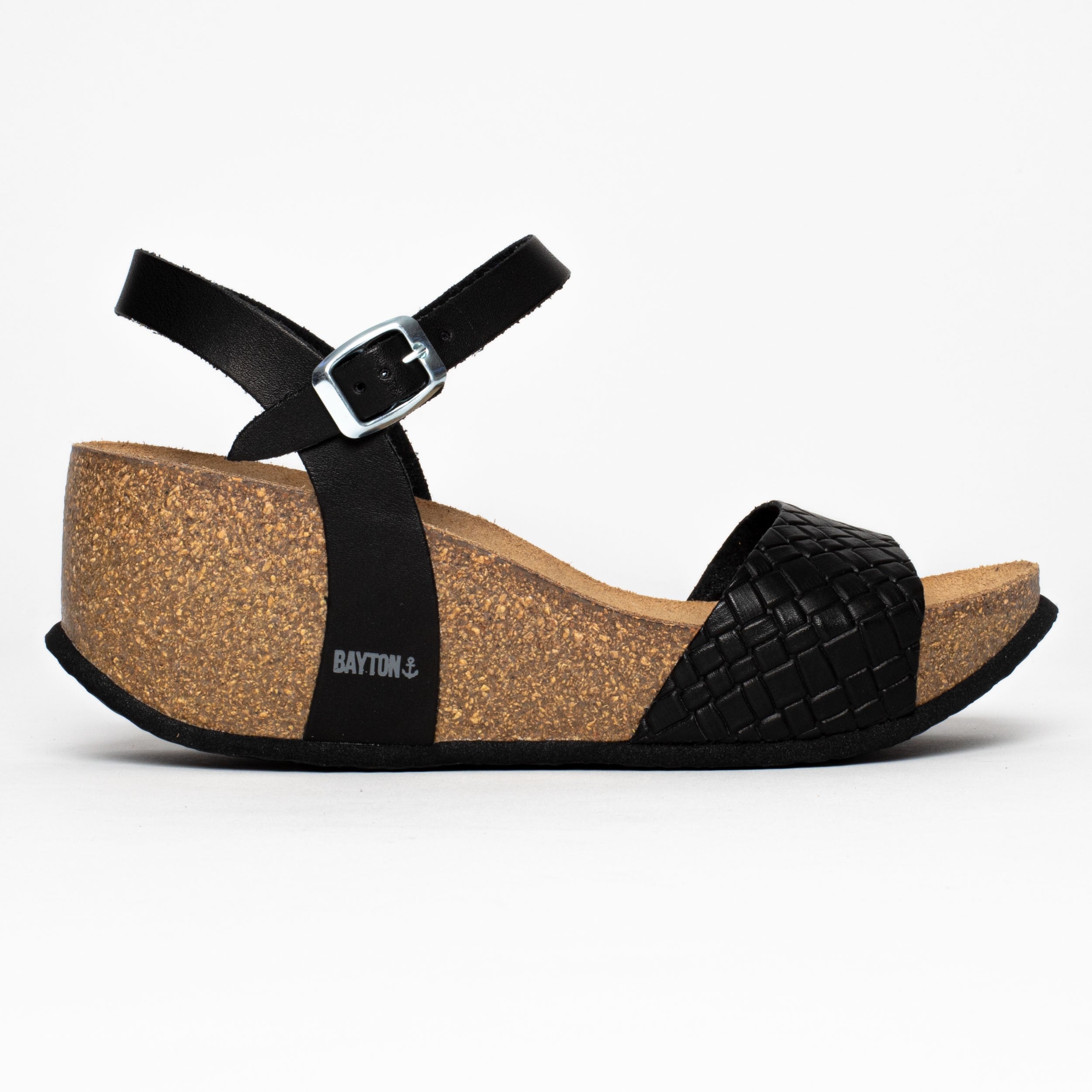 Maya Black Wedge and Semi-Wedge Sandals