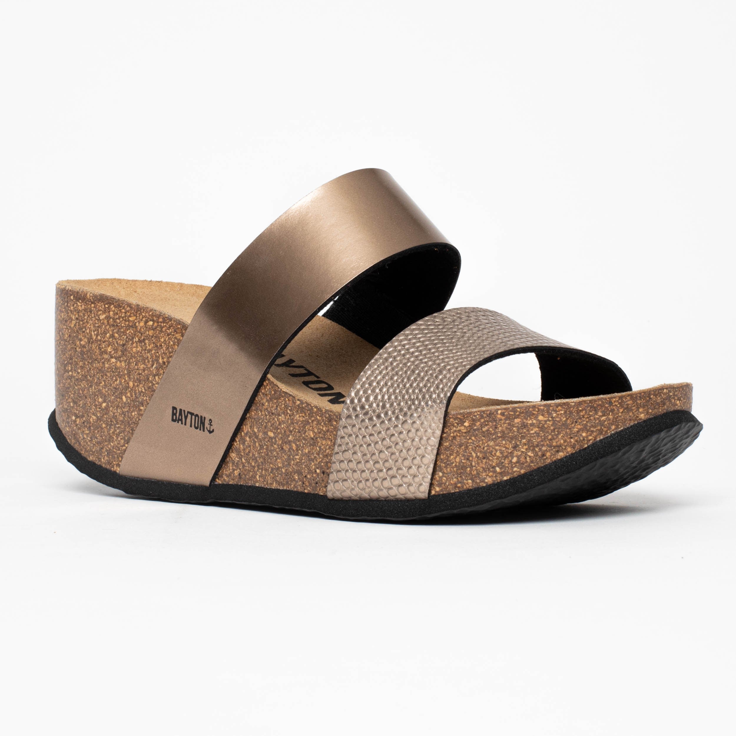 Philomene Mocha Wedge and Semi-Wedge Sandals