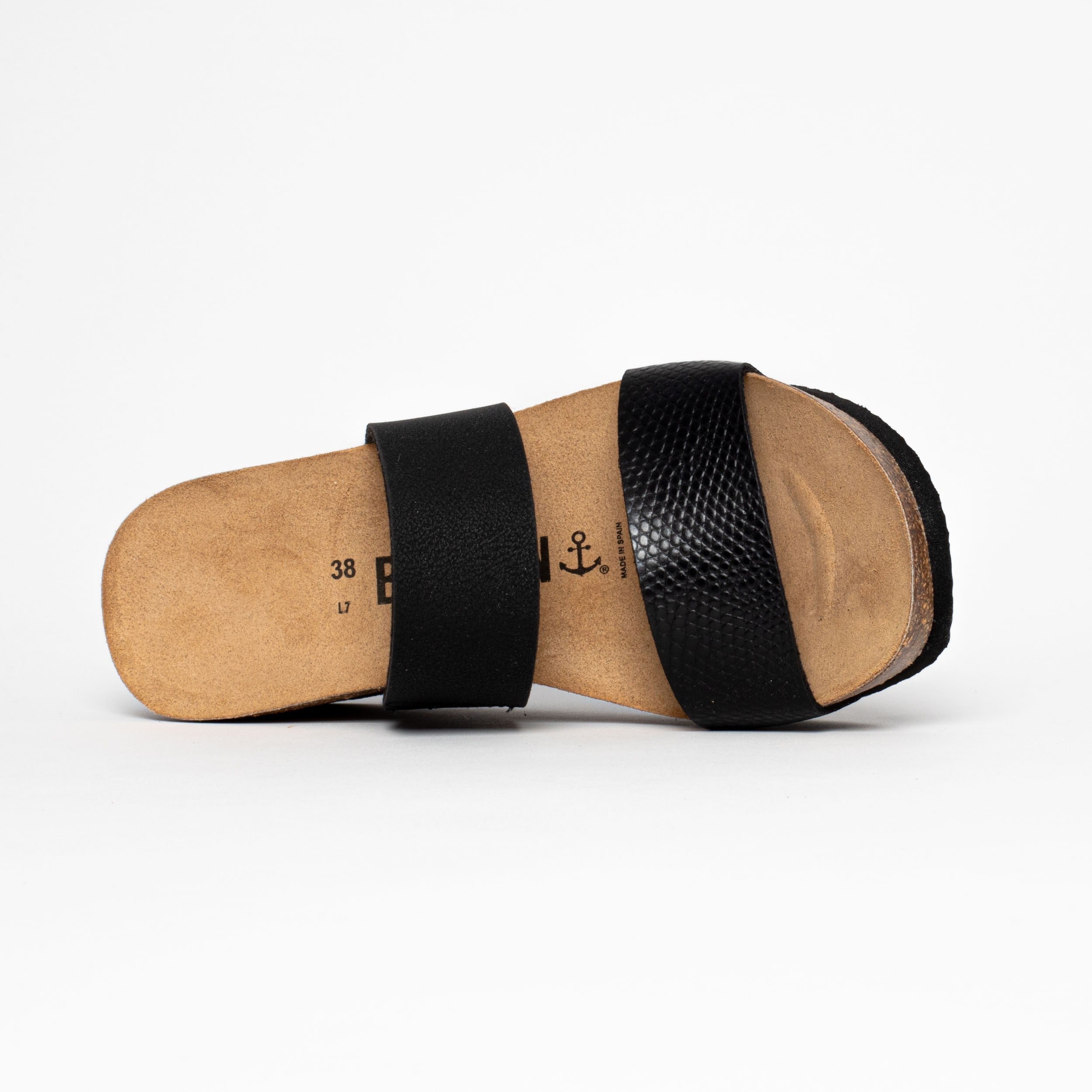 Philomene Black Wedge and Semi-Wedge Sandals