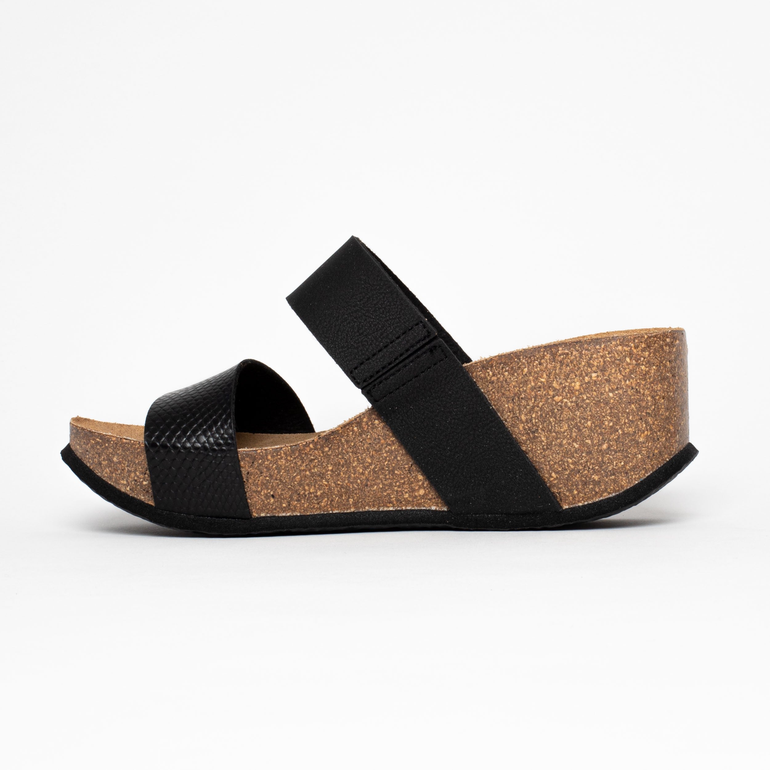 Philomene Black Wedge and Semi-Wedge Sandals