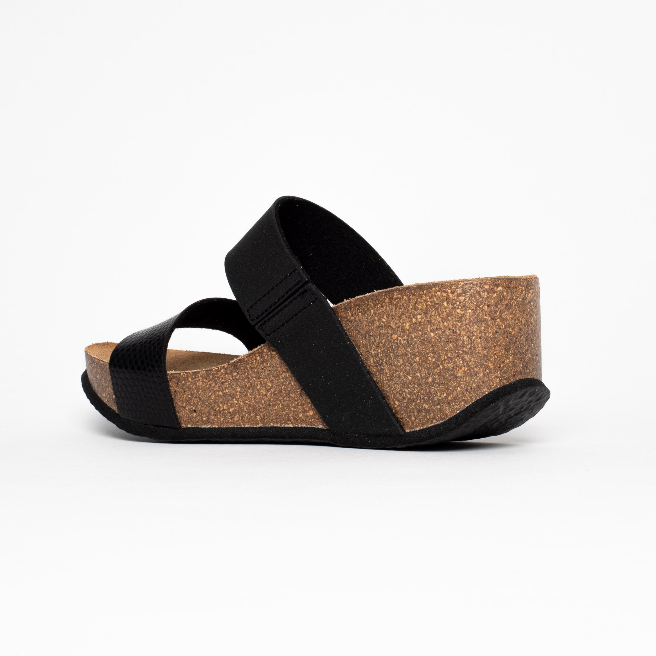 Philomene Black Wedge and Semi-Wedge Sandals