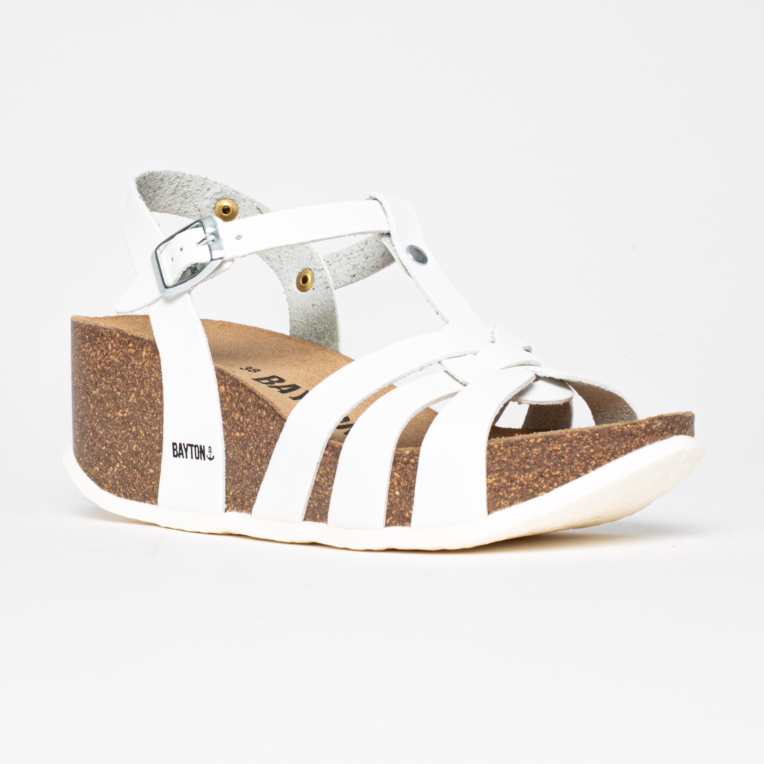 Lanzarote White Wedge and Semi-Wedge Sandals