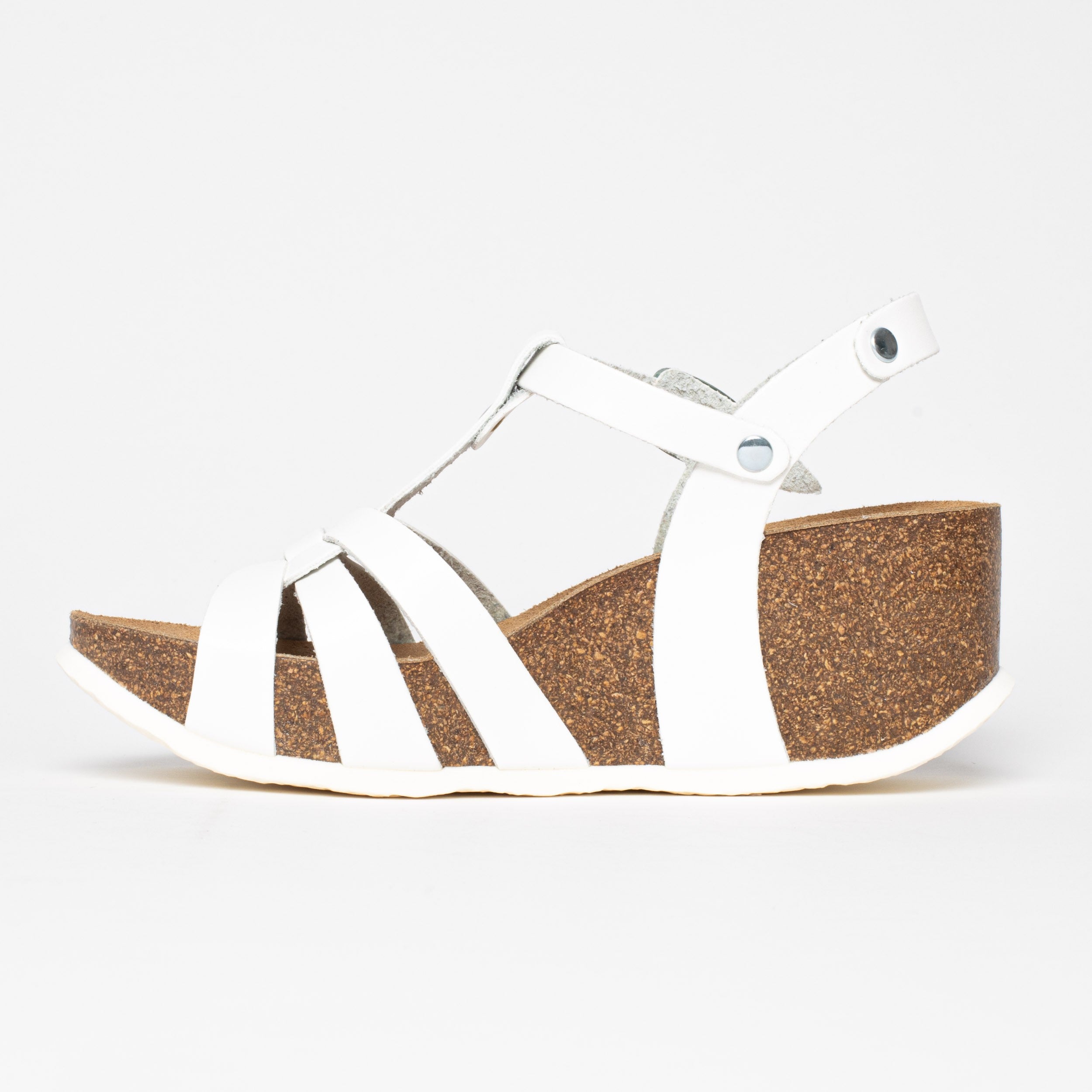 Lanzarote White Wedge and Semi-Wedge Sandals