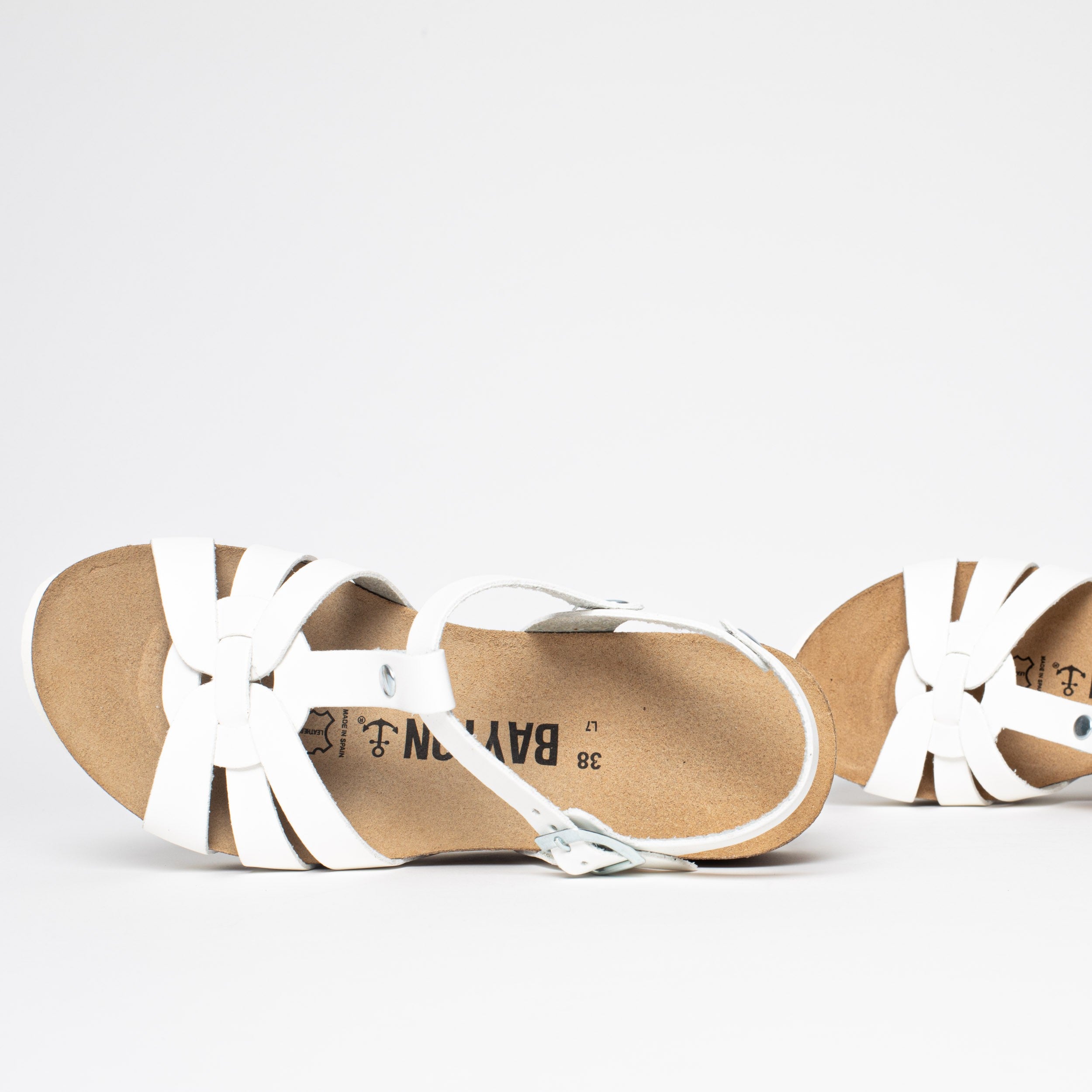 Lanzarote White Wedge and Semi-Wedge Sandals