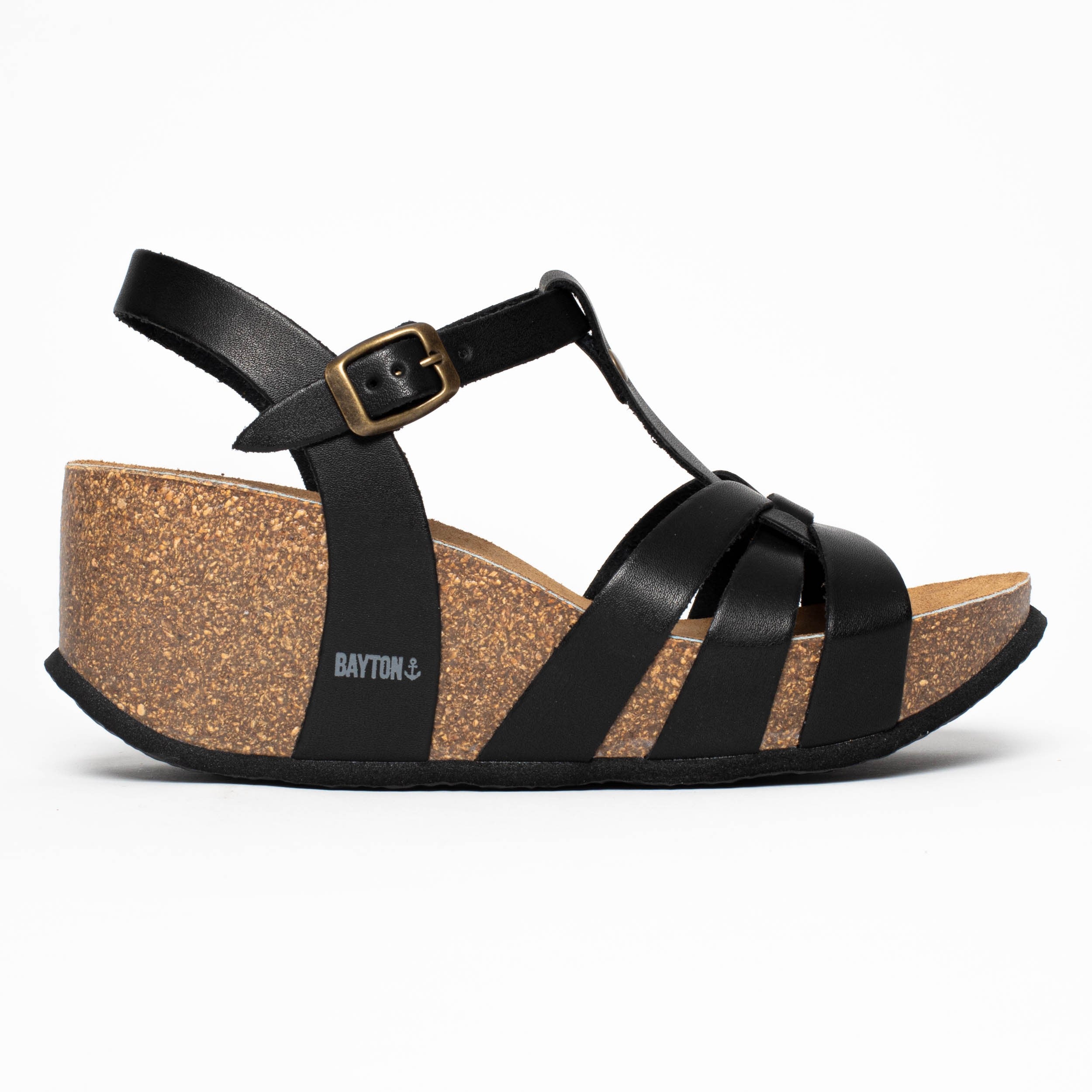 Lanzarote Black Wedge and Semi-Wedge Sandals