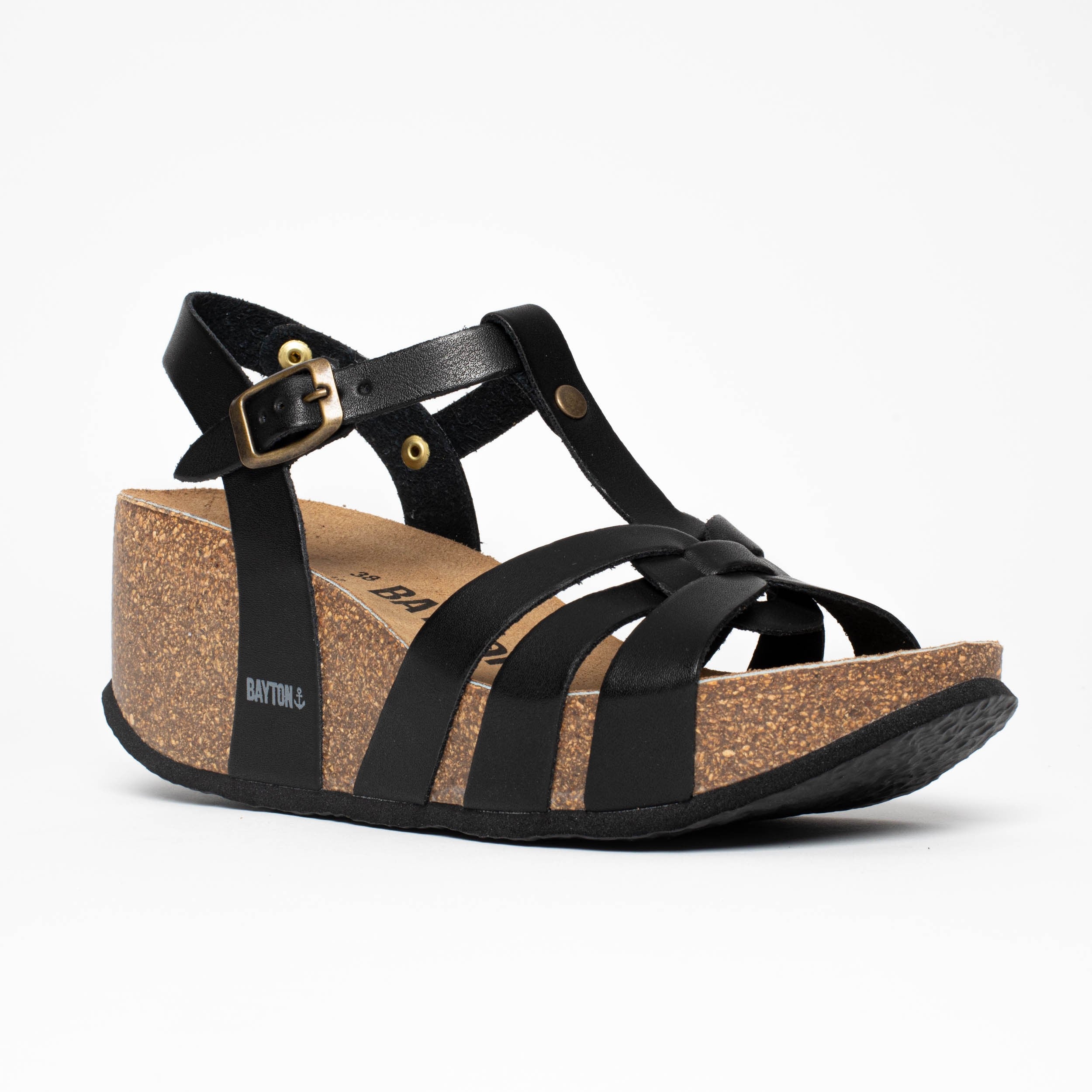 Lanzarote Black Wedge and Semi-Wedge Sandals