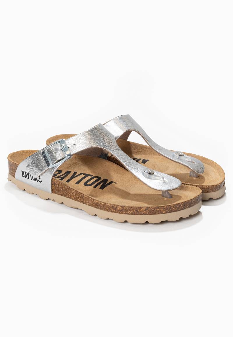 Cordoba Silver Toe-Toe Sandals