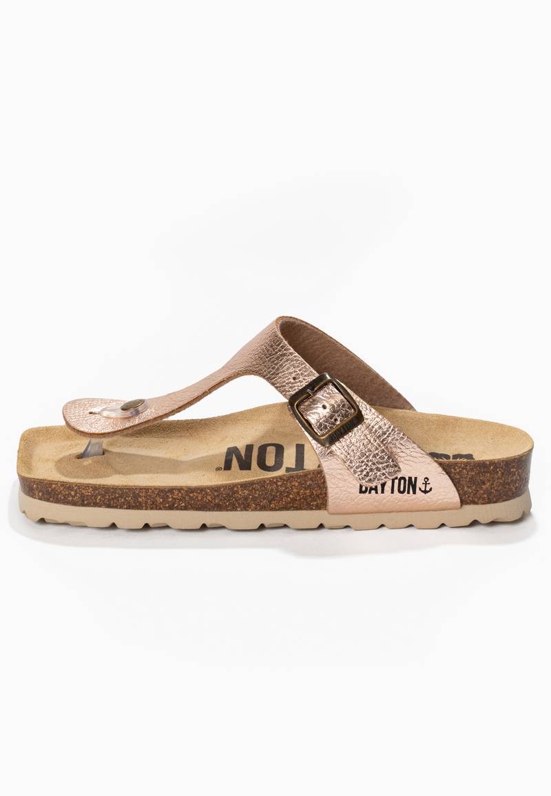 Cordoba Rose Gold Toe Post Sandals