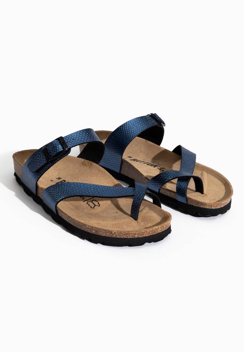 Diane Blue Toe-Strap Sandals