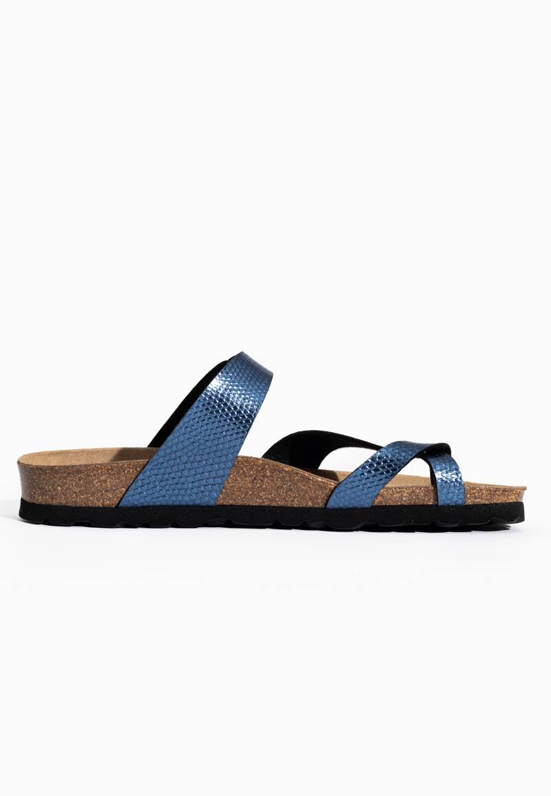 Diane Blue Toe-Strap Sandals