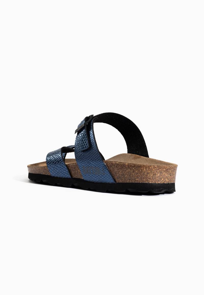 Diane Blue Toe-Strap Sandals