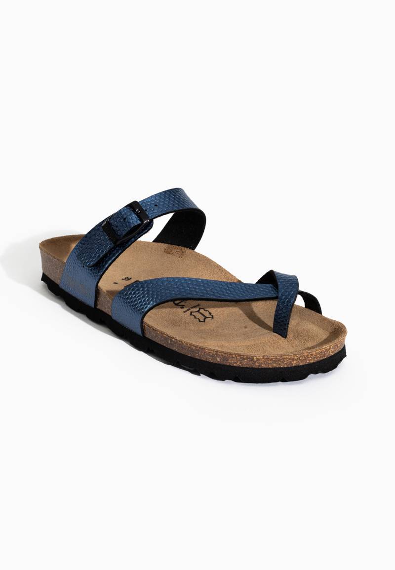 Diane Blue Toe-Strap Sandals