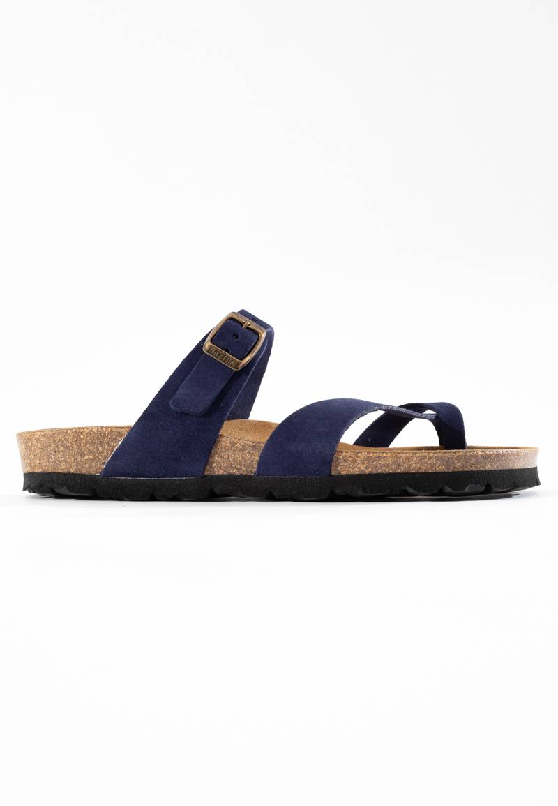 Diane Navy Blue Toe-Thong Sandals