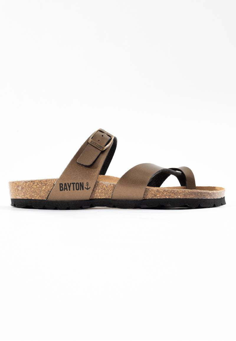 Diane Bronze Toe-Strap Sandals