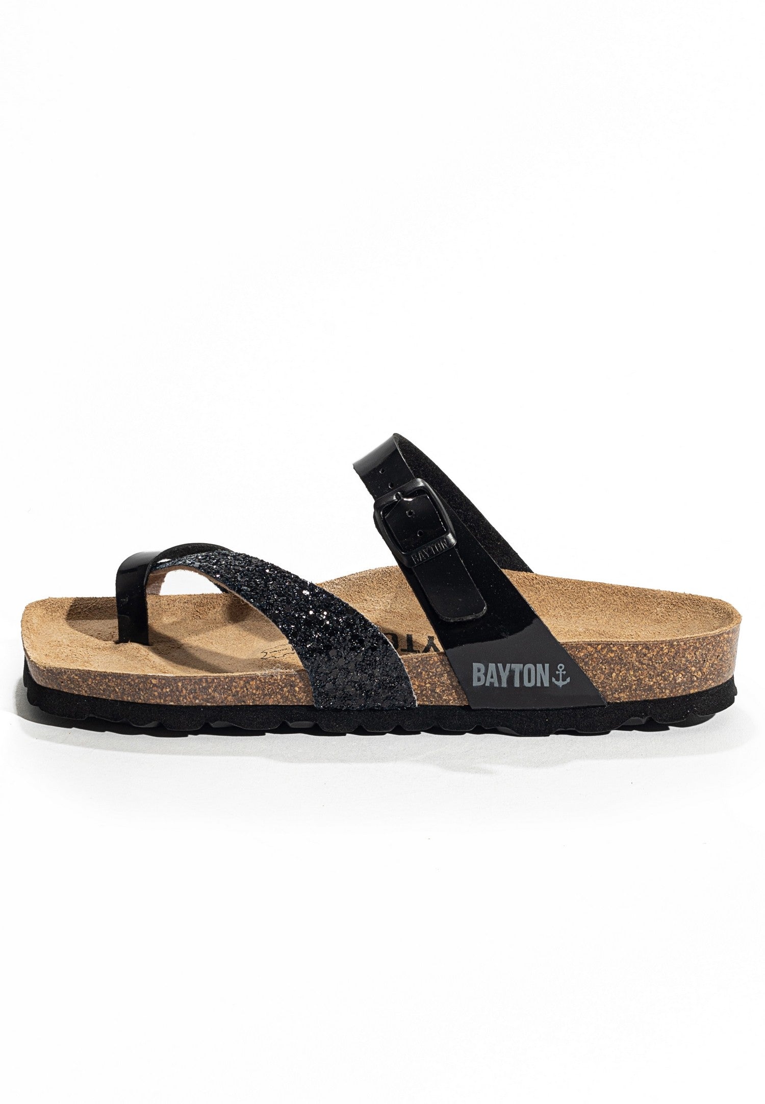 Sandalias Diane Negro y purpurina