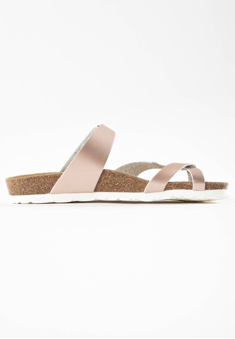 Diane Salmon Toe-Strap Sandals