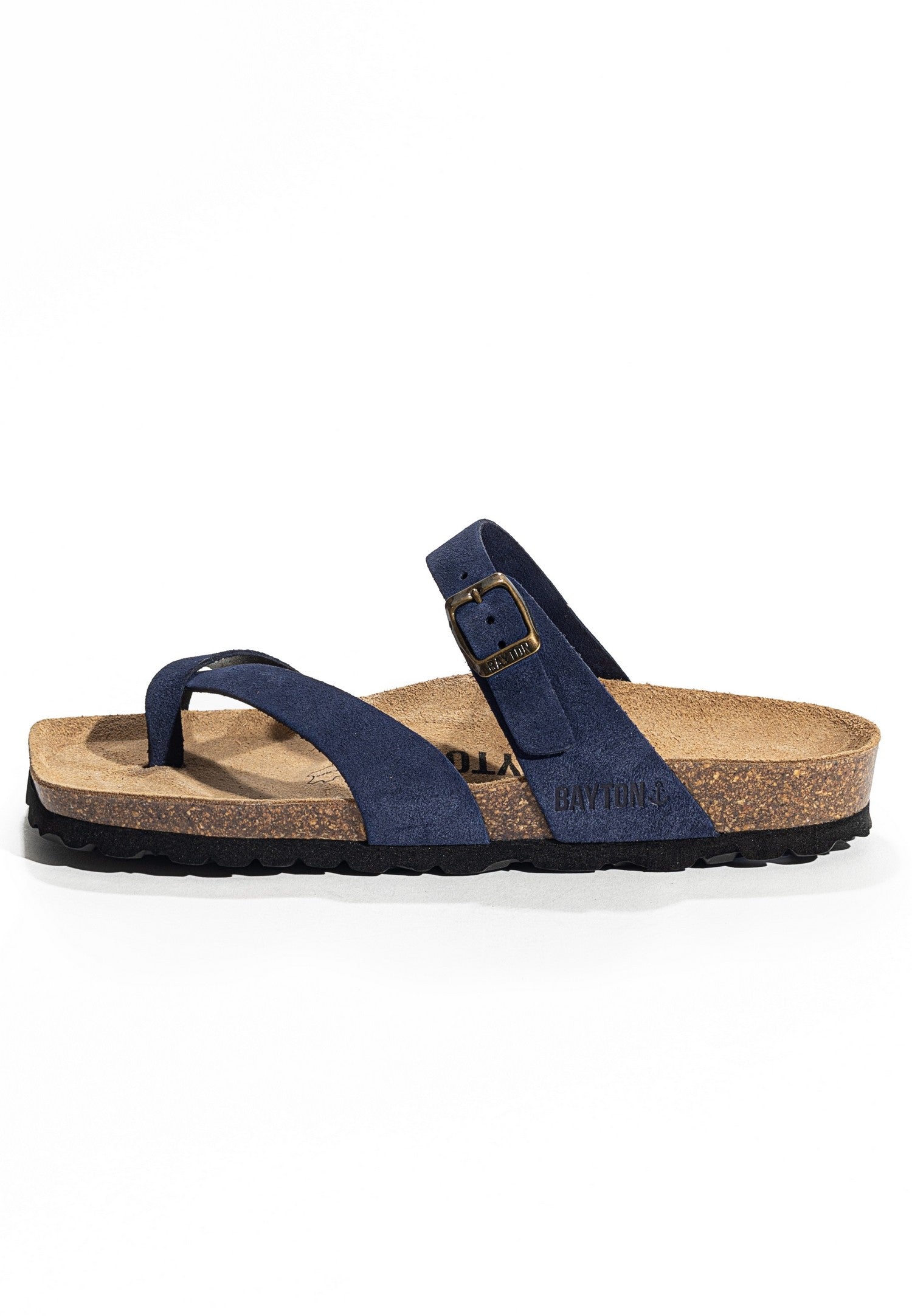 Diane Navy Blue Toe-Strap Sandals