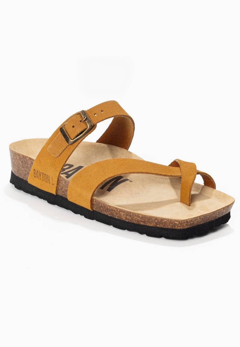 Diane Camel Toe-Strap Sandals