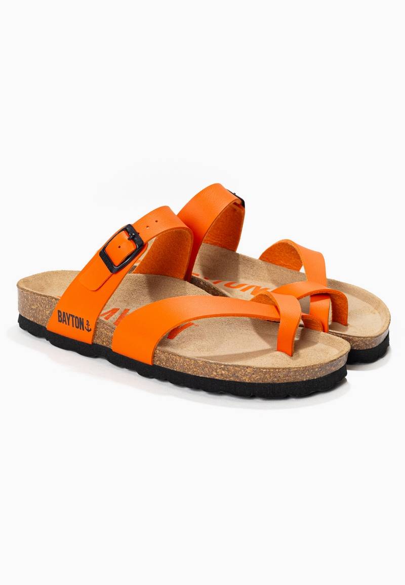 Diane Orange Toe-Strap Sandals