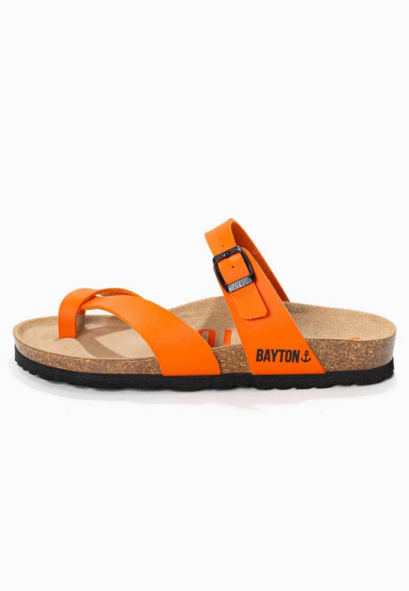 Diane Orange Toe-Strap Sandals