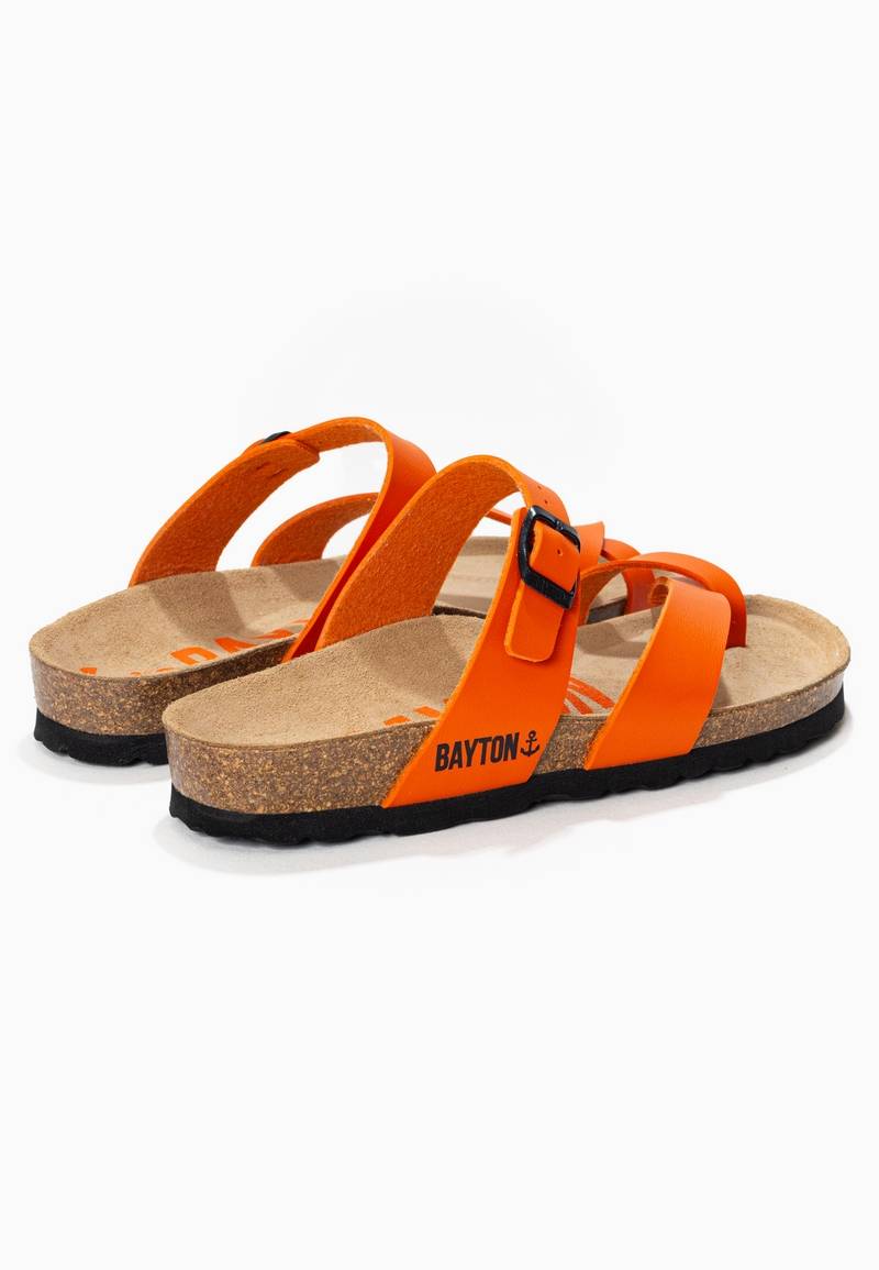 Diane Orange Toe-Strap Sandals