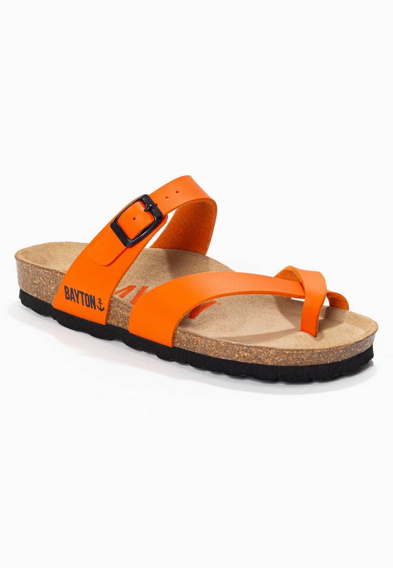 Diane Orange Toe-Strap Sandals