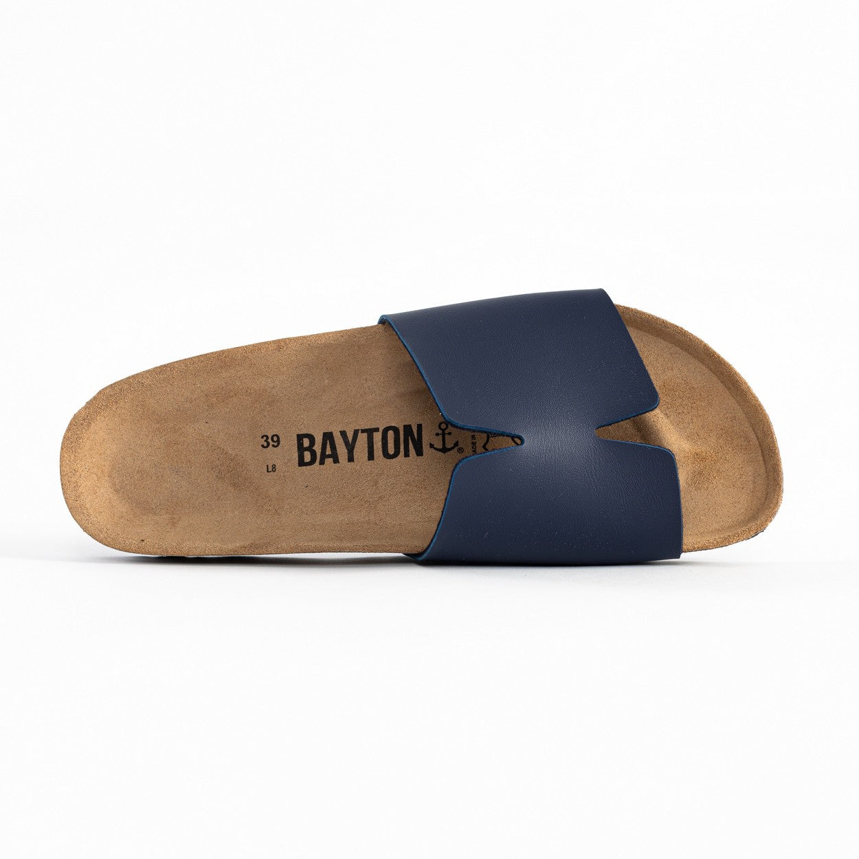 Djilian Navy Blue 1 Strap Sandals