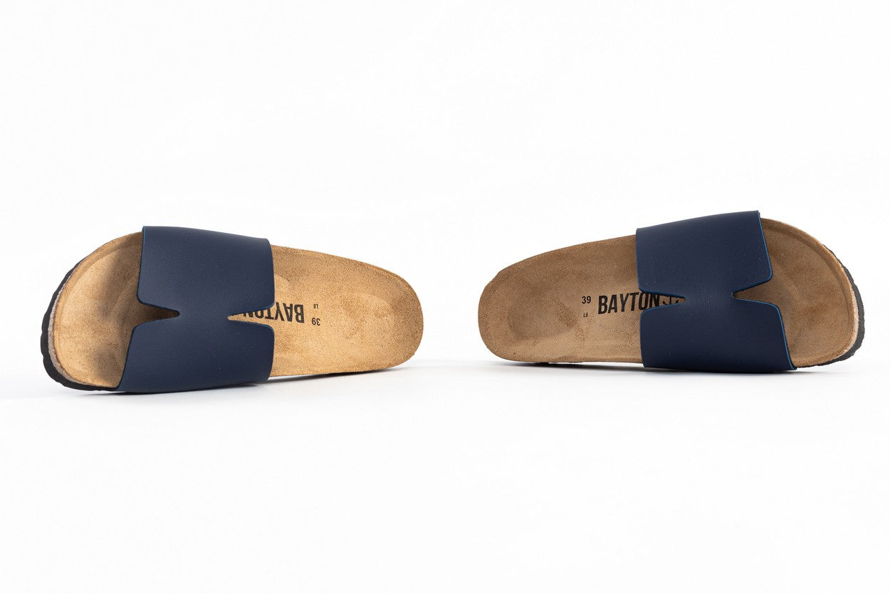 Djilian Navy Blue 1 Strap Sandals