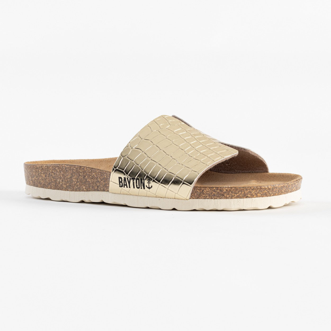 Djilian Light Gold 1 Strap Sandals