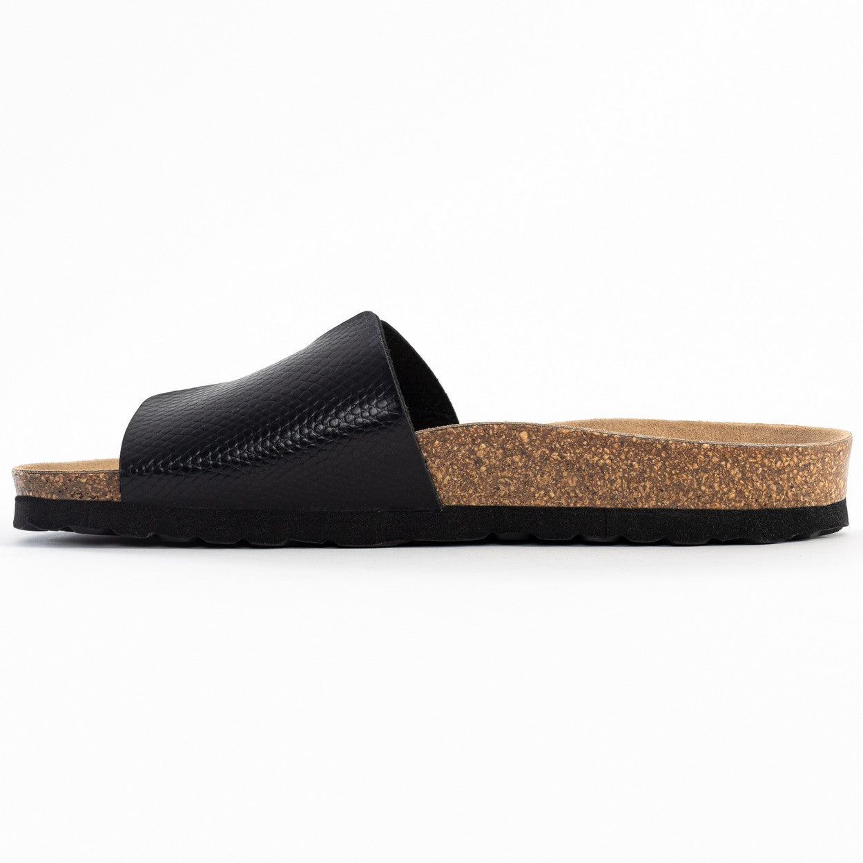 Djilian Black 1 Strap Sandals